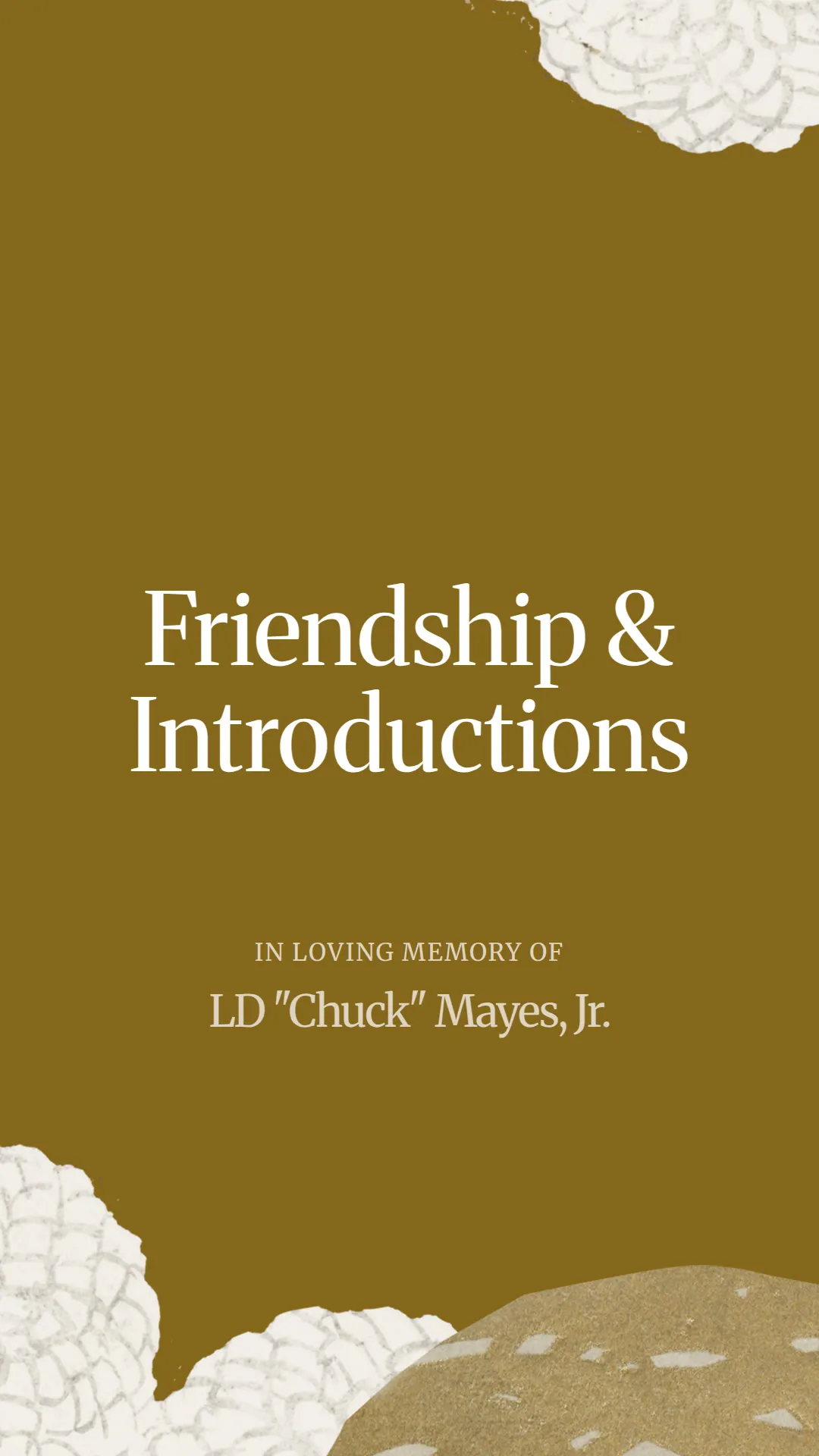 Friendship and Introductions