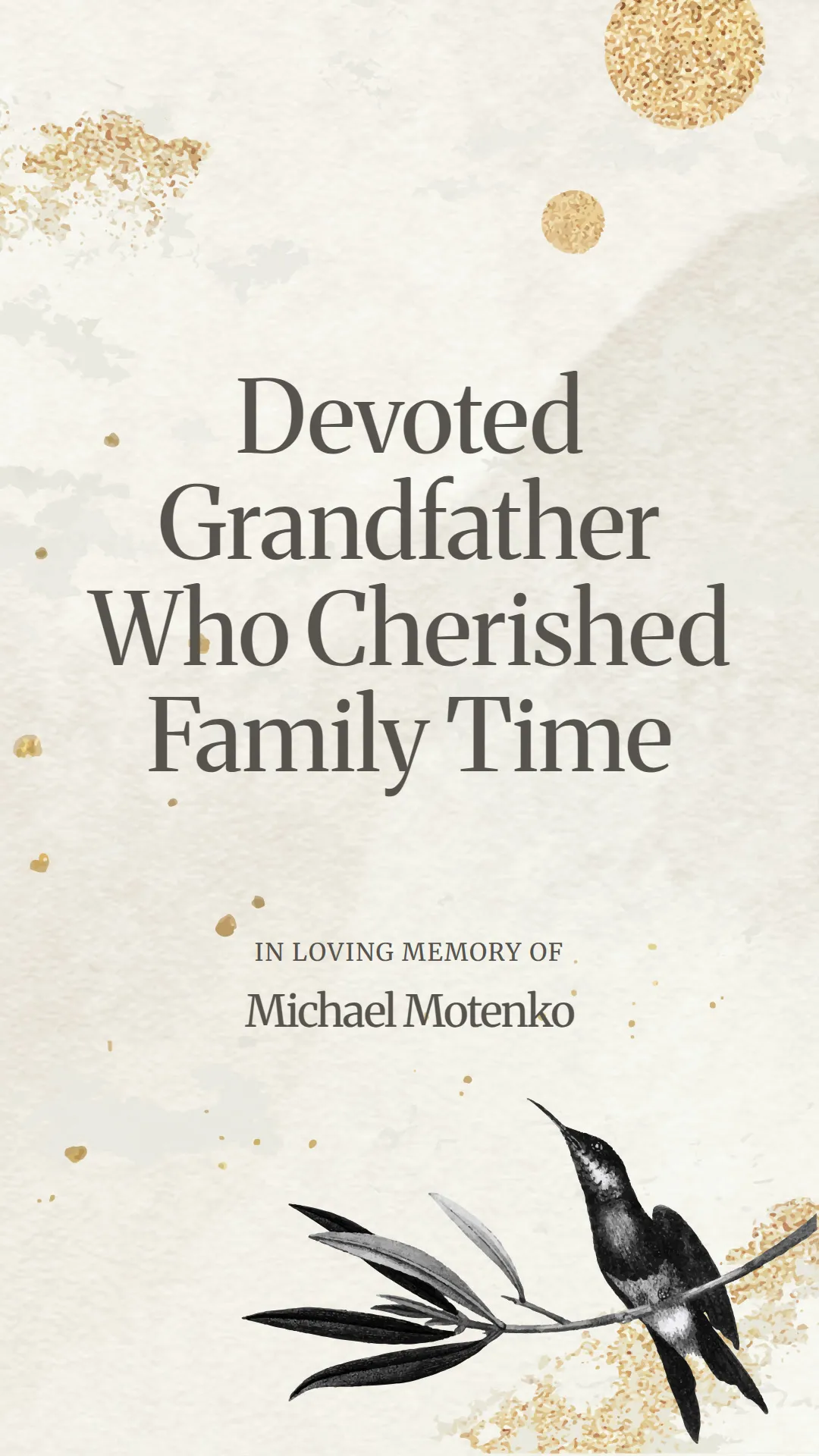 Devoted Grandfather Who Cherished Family Time