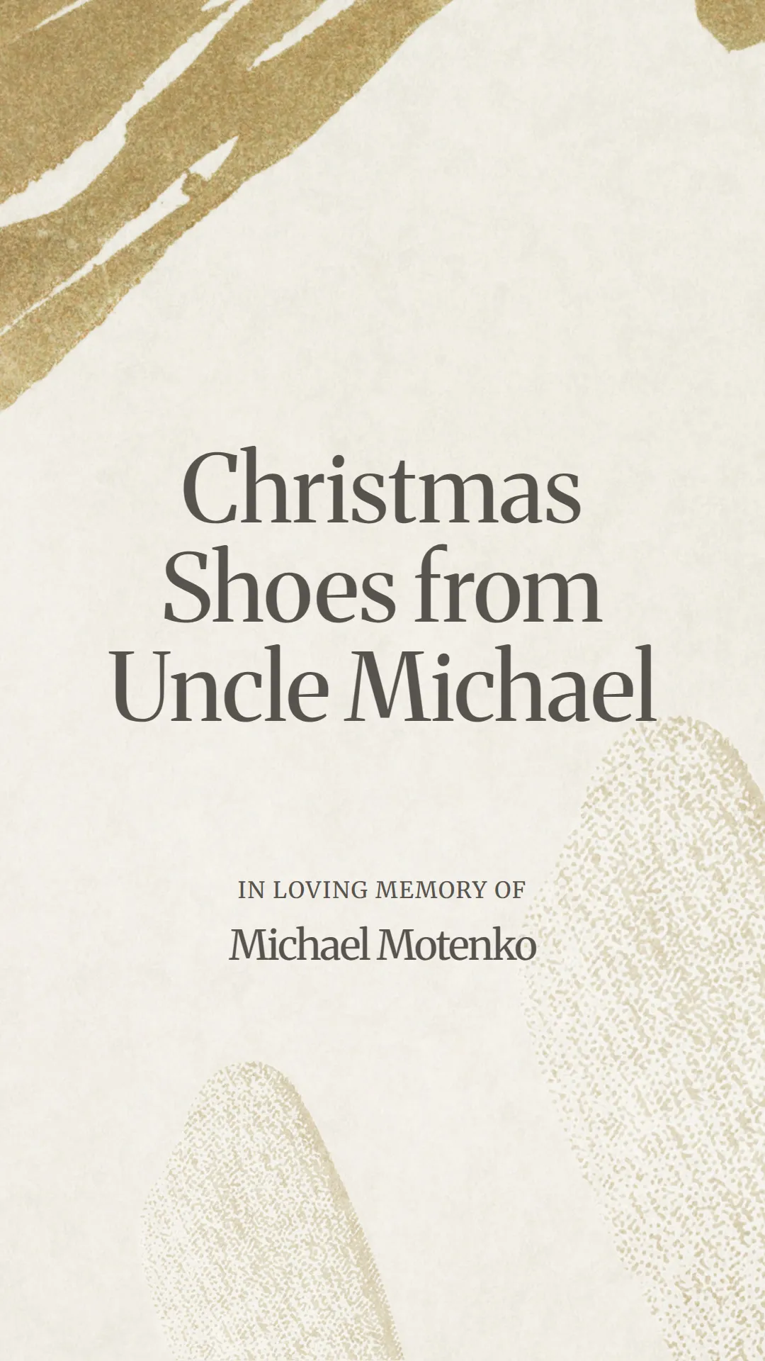 Christmas Shoes from Uncle Michael