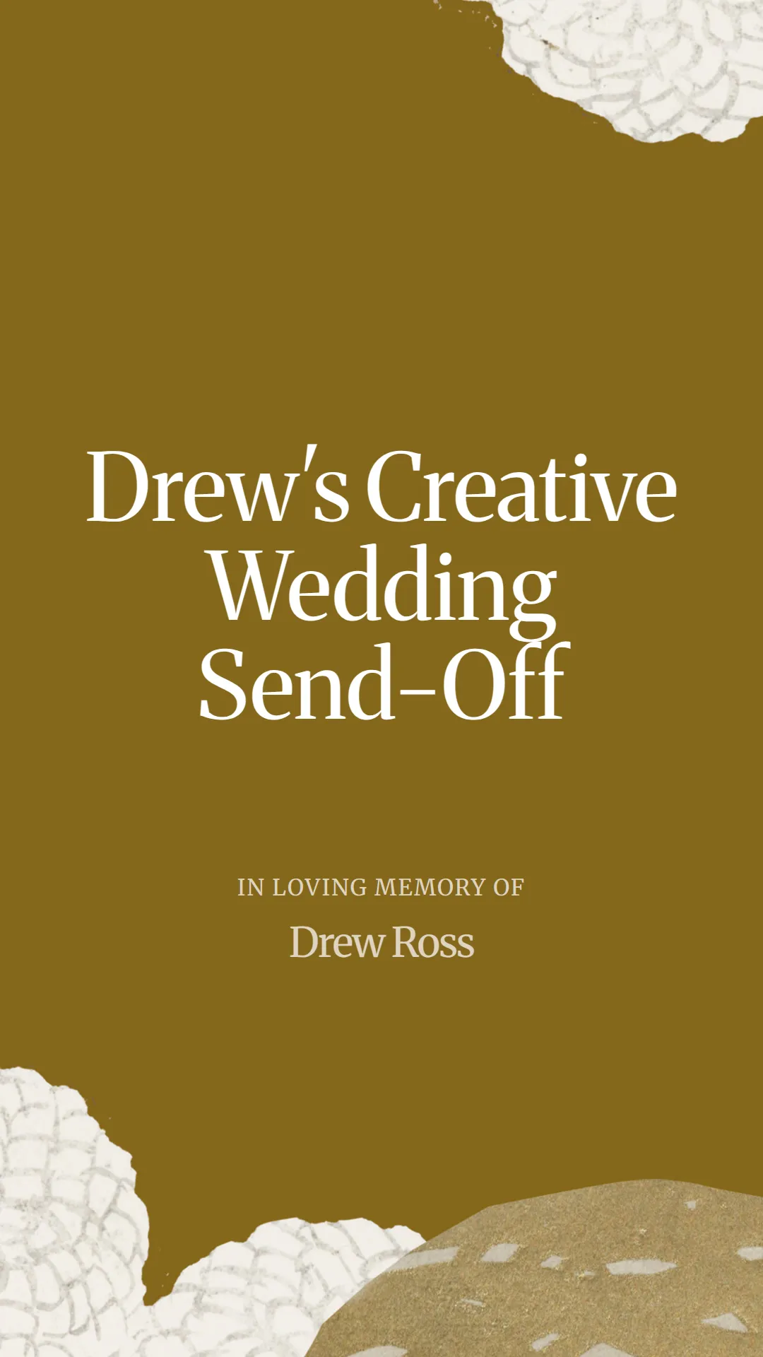 Drew's Creative Wedding Send-Off