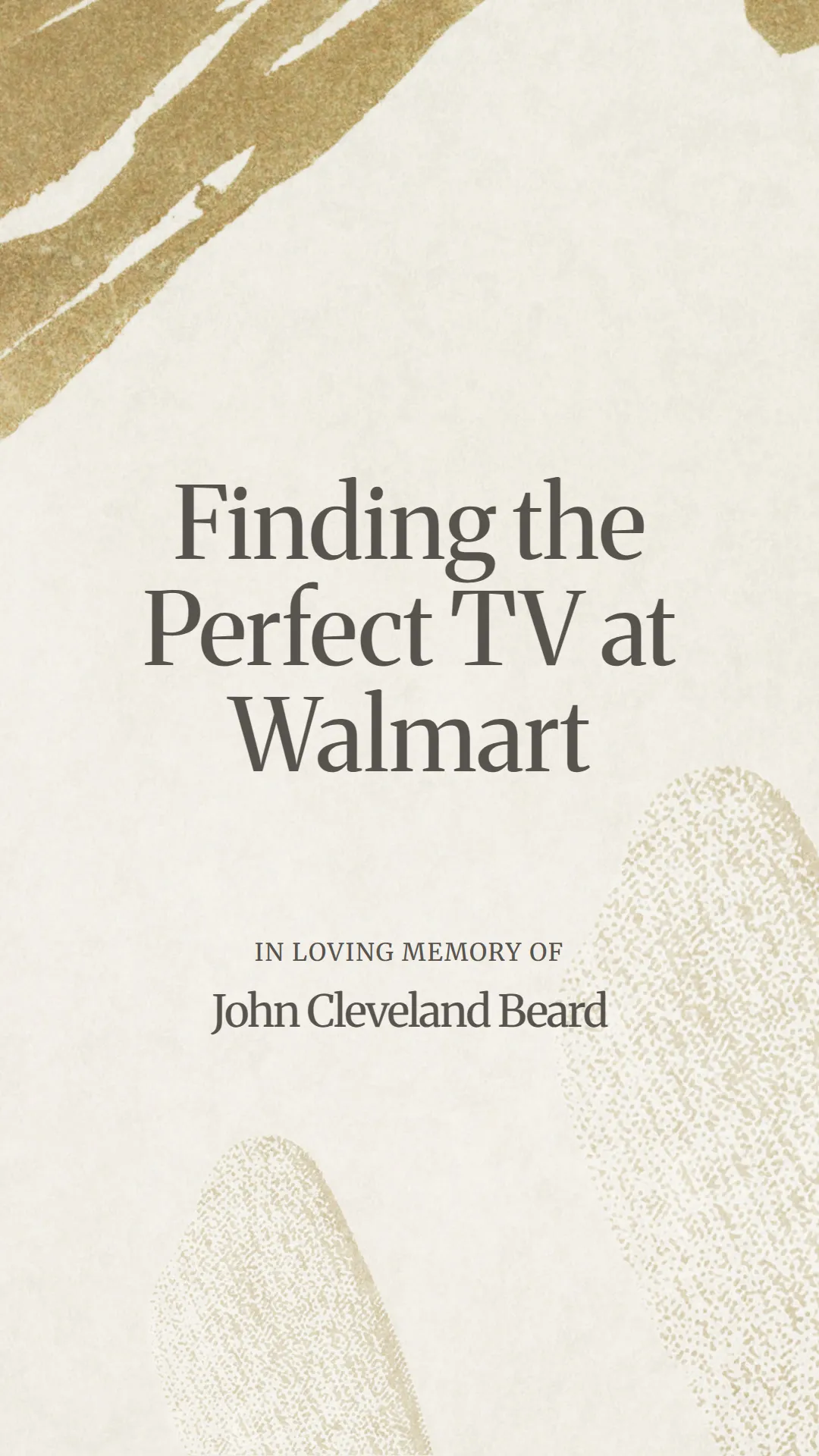 Finding the Perfect TV at Walmart