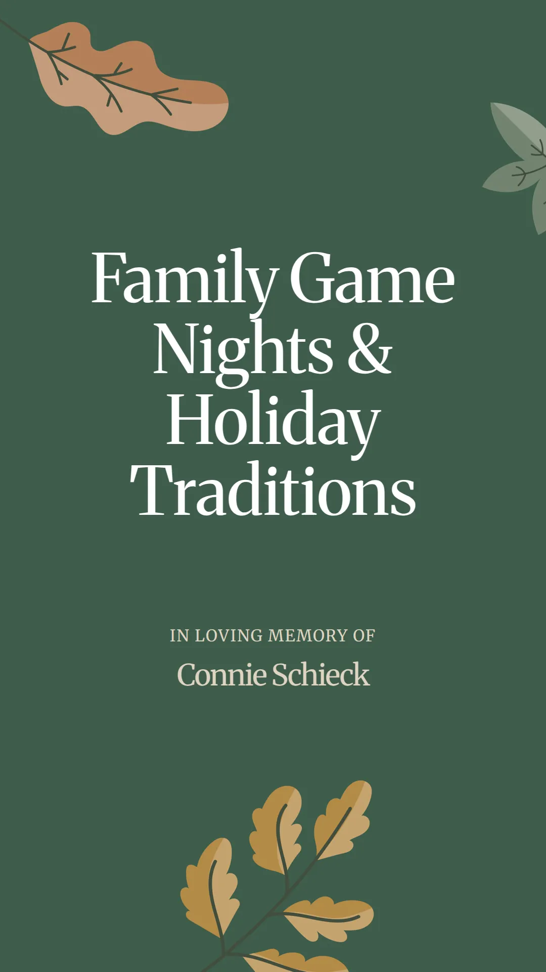 Family Game Nights and Holiday Traditions