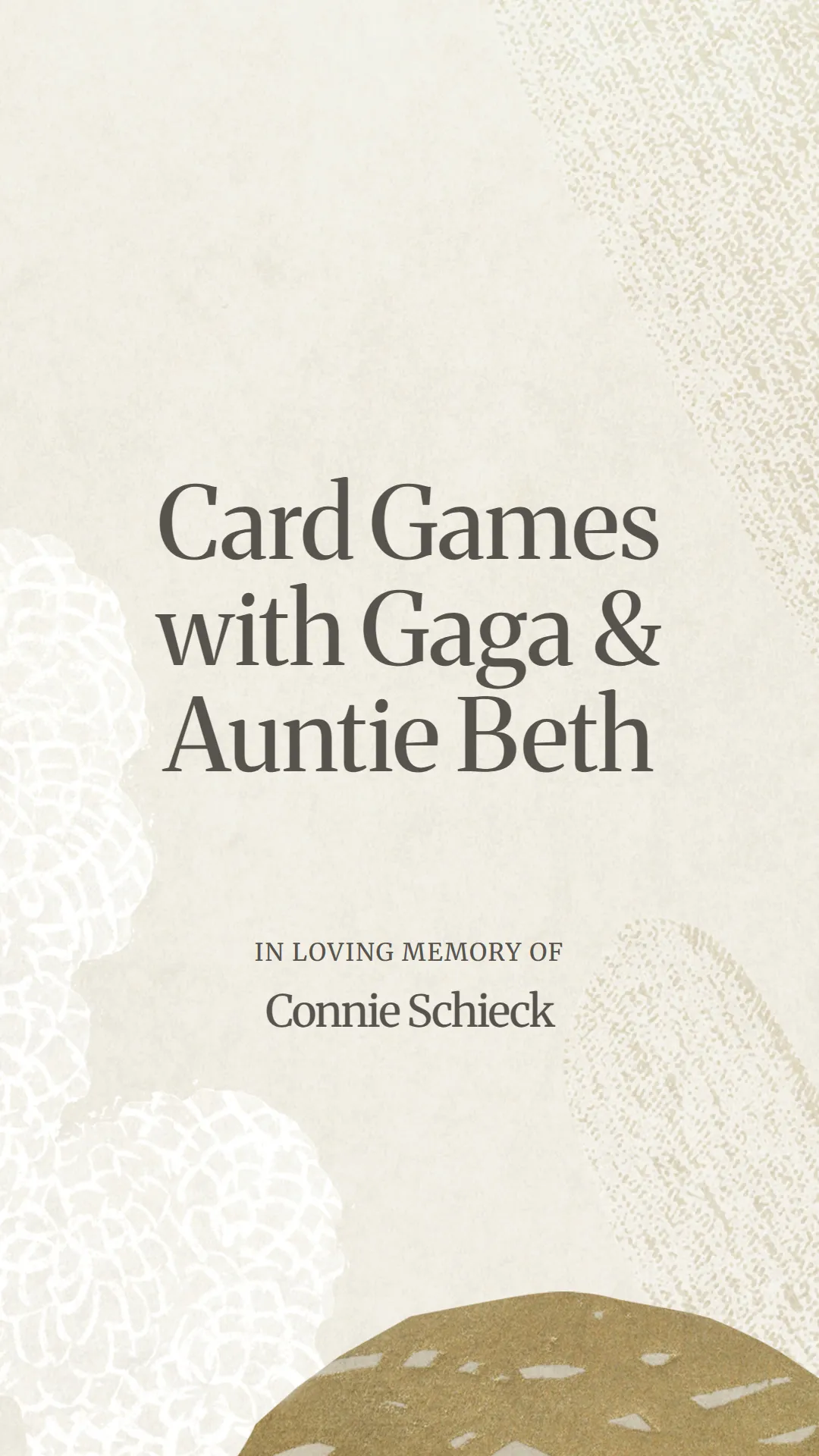 Card Games with Gaga and Auntie Beth
