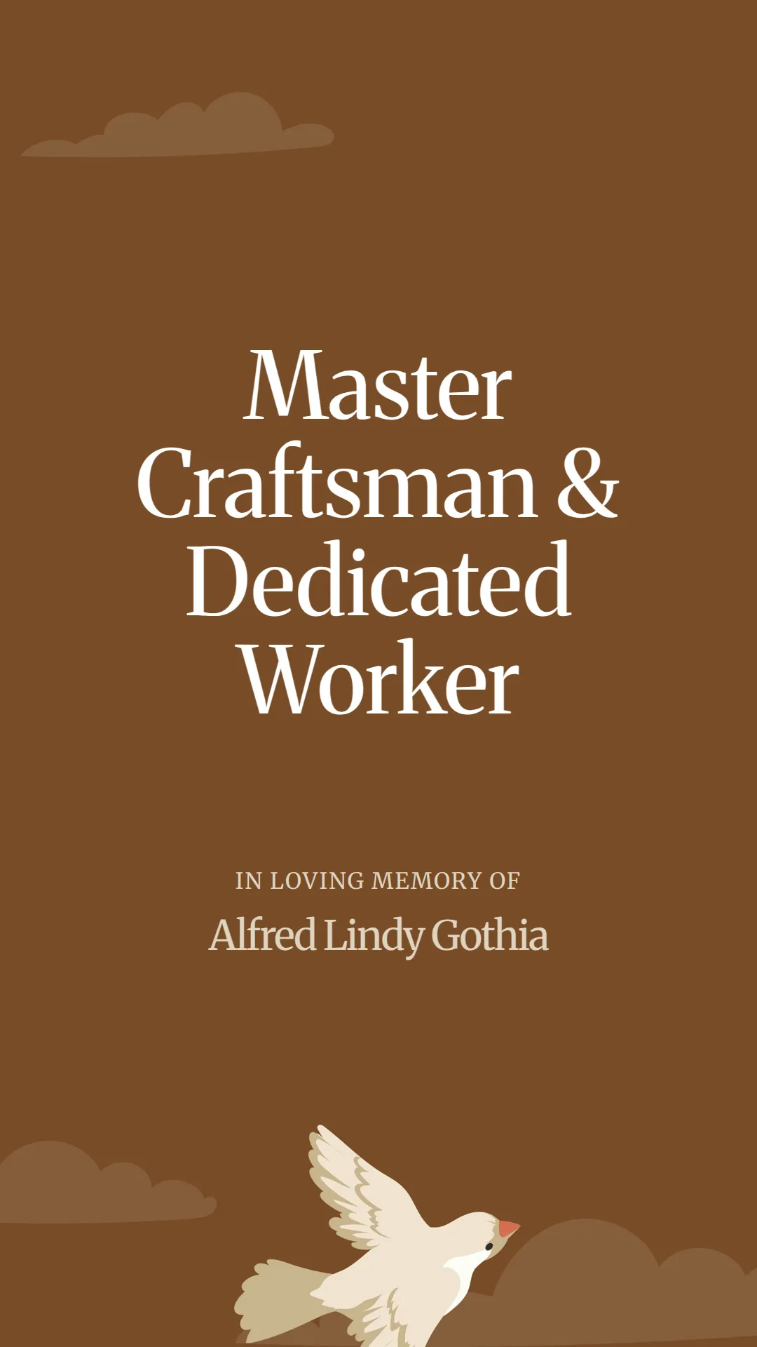 Master Craftsman and Dedicated Worker