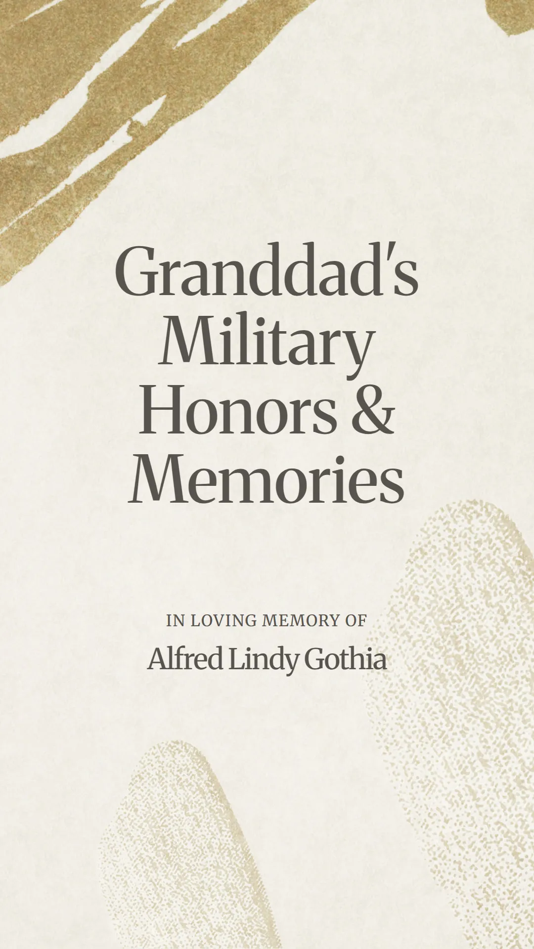 Granddad's Military Honors and Memories