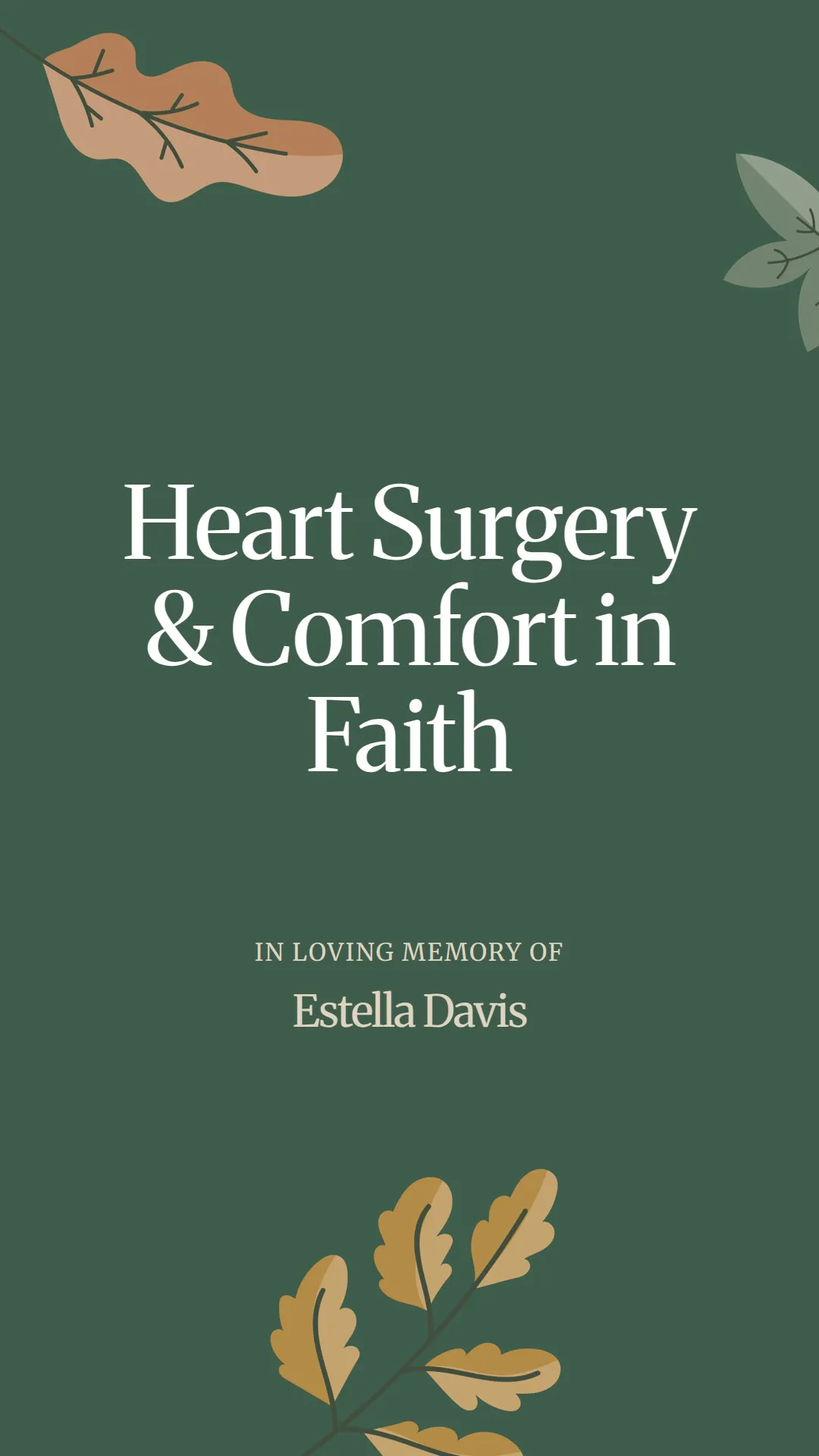 Heart Surgery and Comfort in Faith