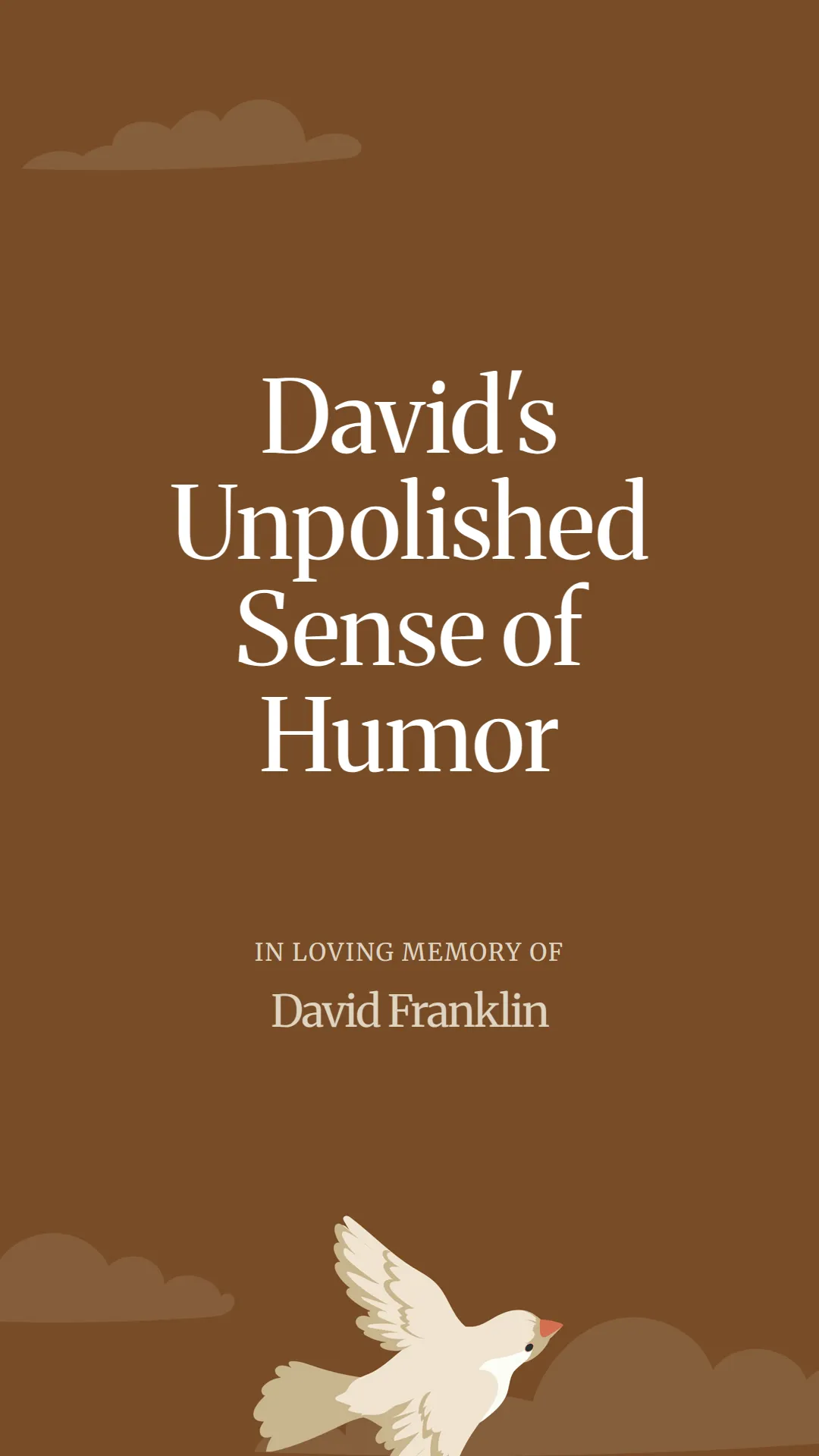 David's Unpolished Sense of Humor