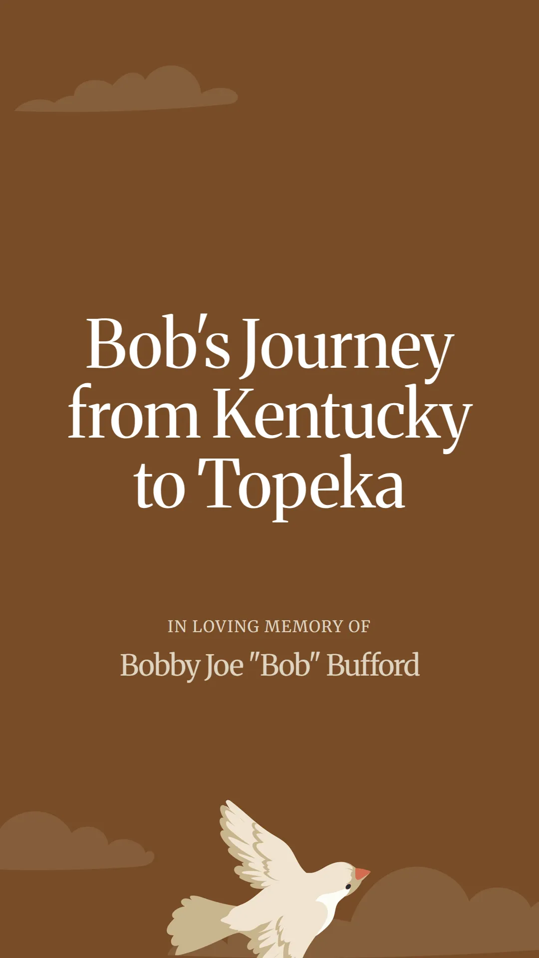 Bob's Journey from Kentucky to Topeka