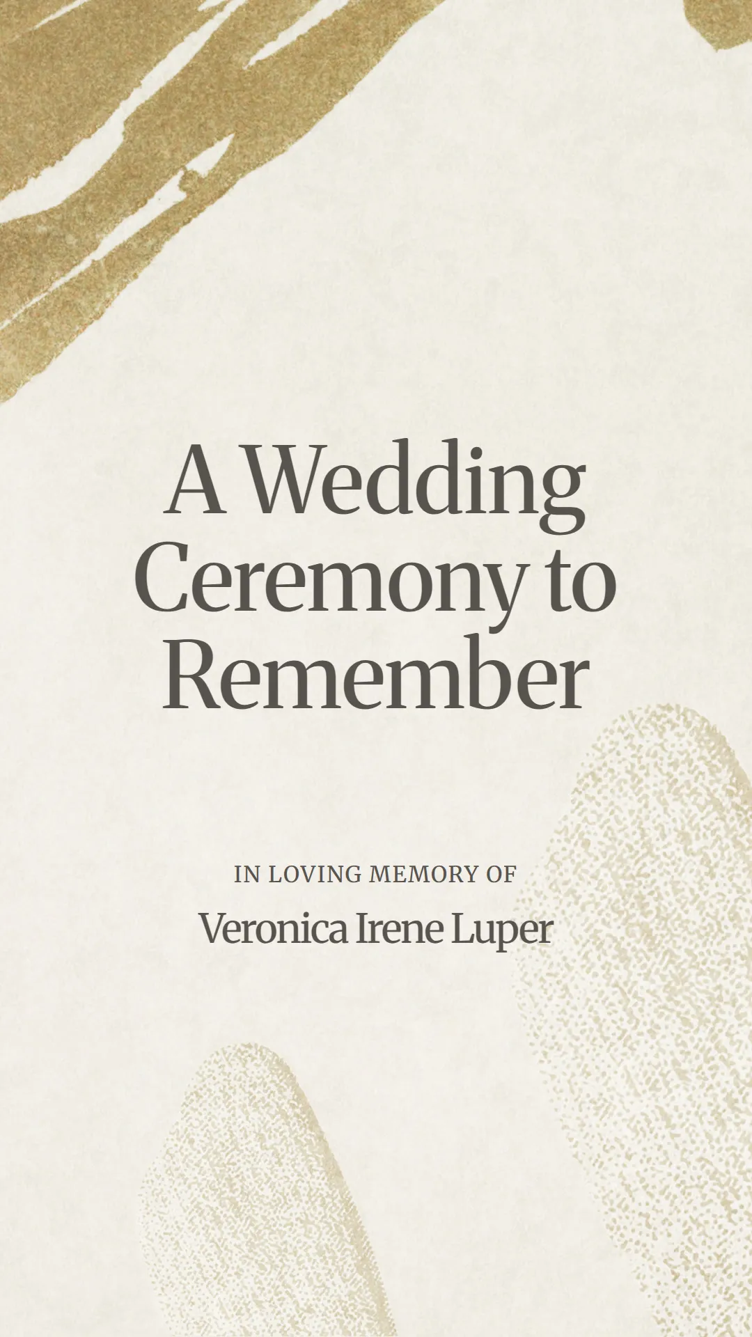 A Wedding Ceremony to Remember