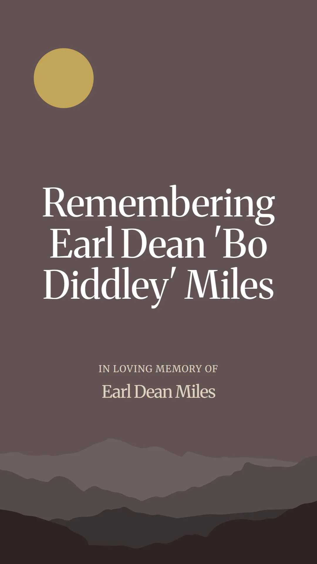 Remembering Earl Dean 'Bo Diddley' Miles
