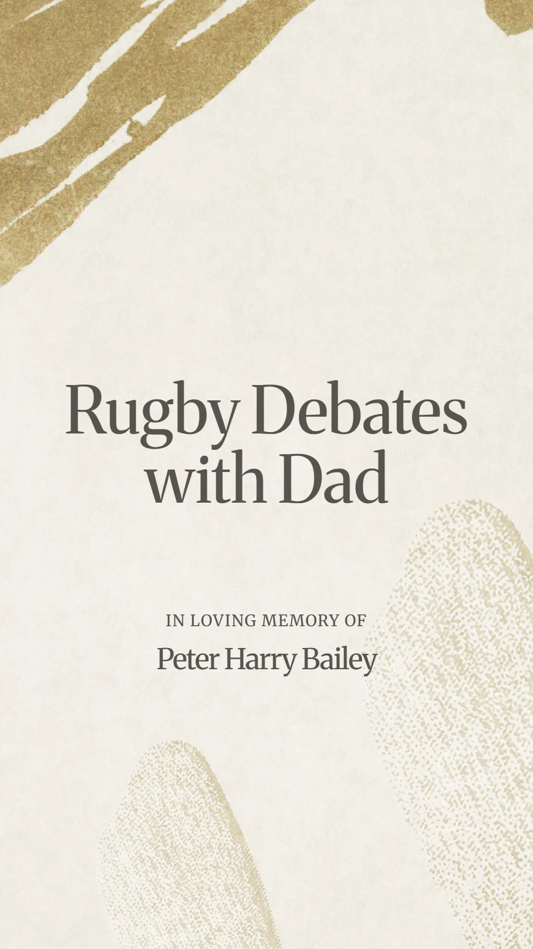 Rugby Debates with Dad