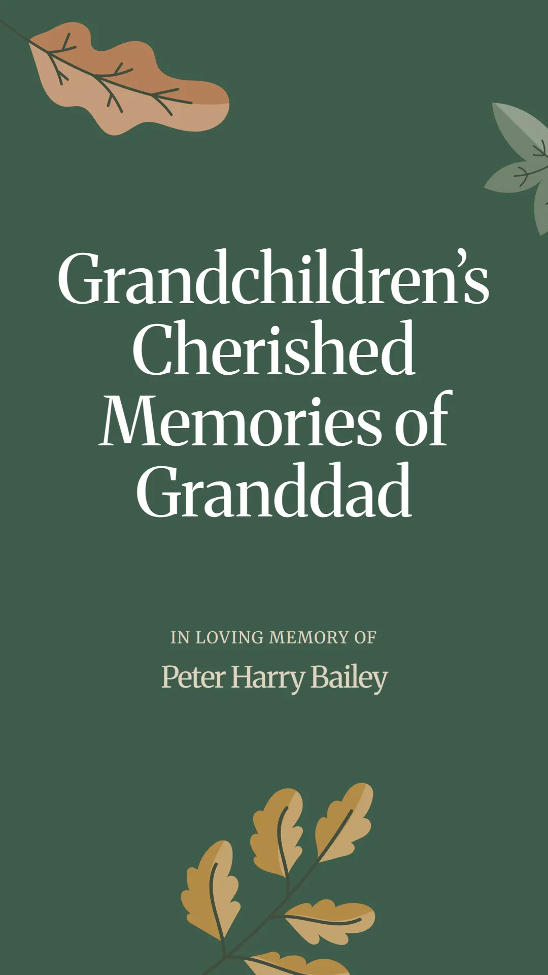 Grandchildren’s Cherished Memories of Granddad