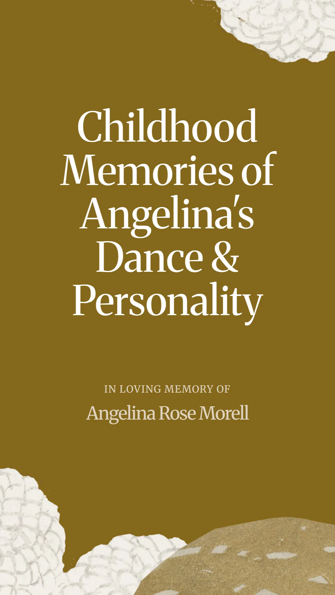Childhood Memories of Angelina's Dance and Personality