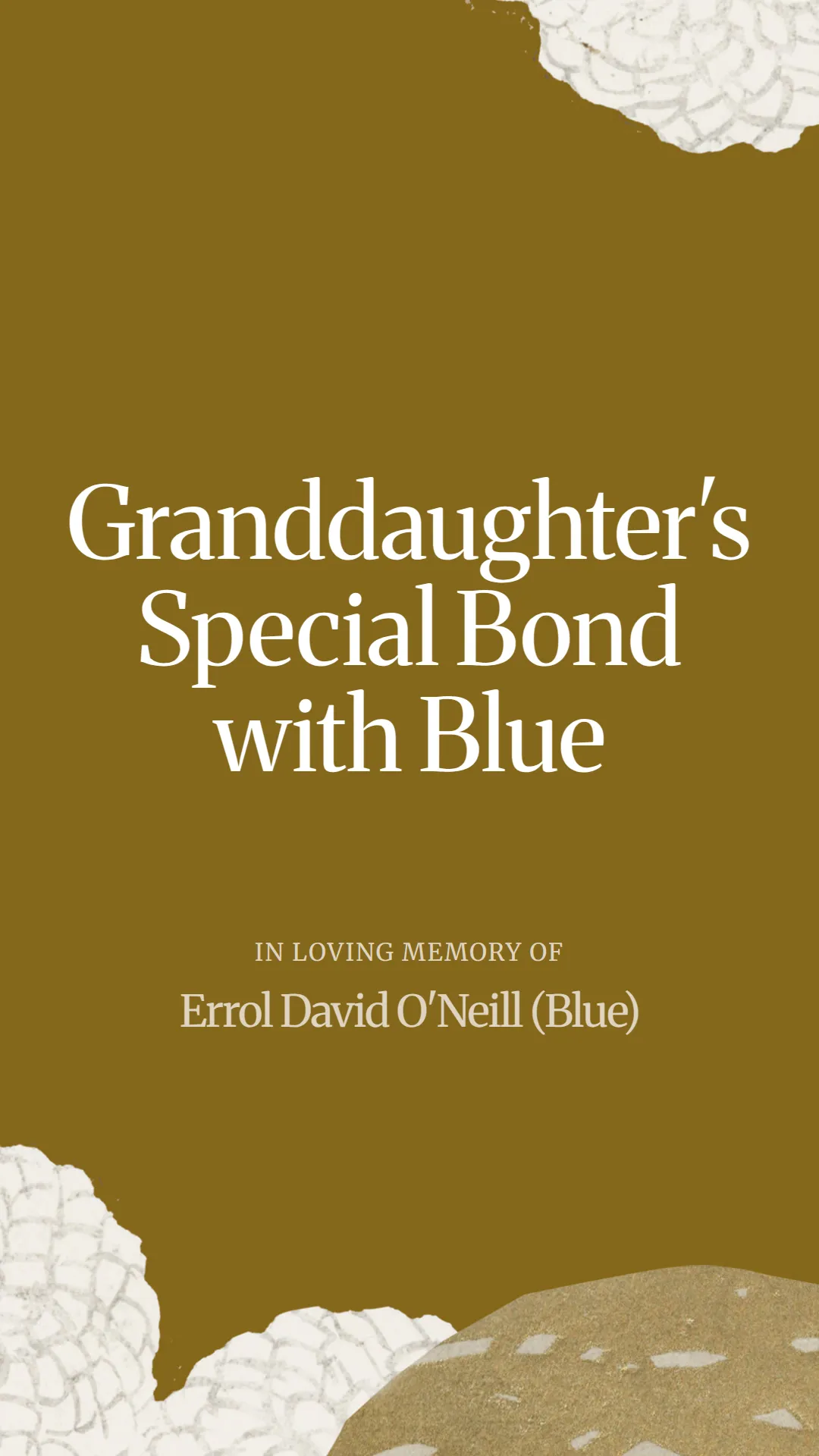 Granddaughter's Special Bond with Blue