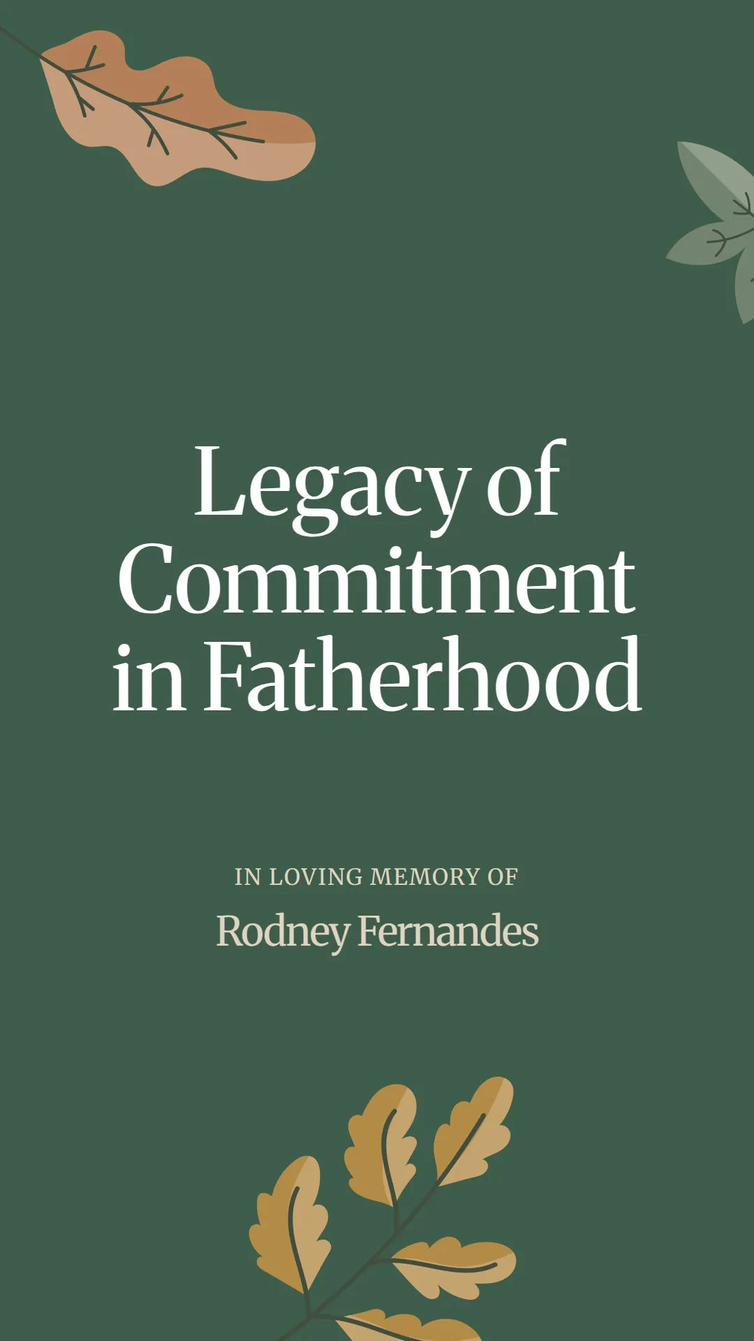 Legacy of Commitment in Fatherhood