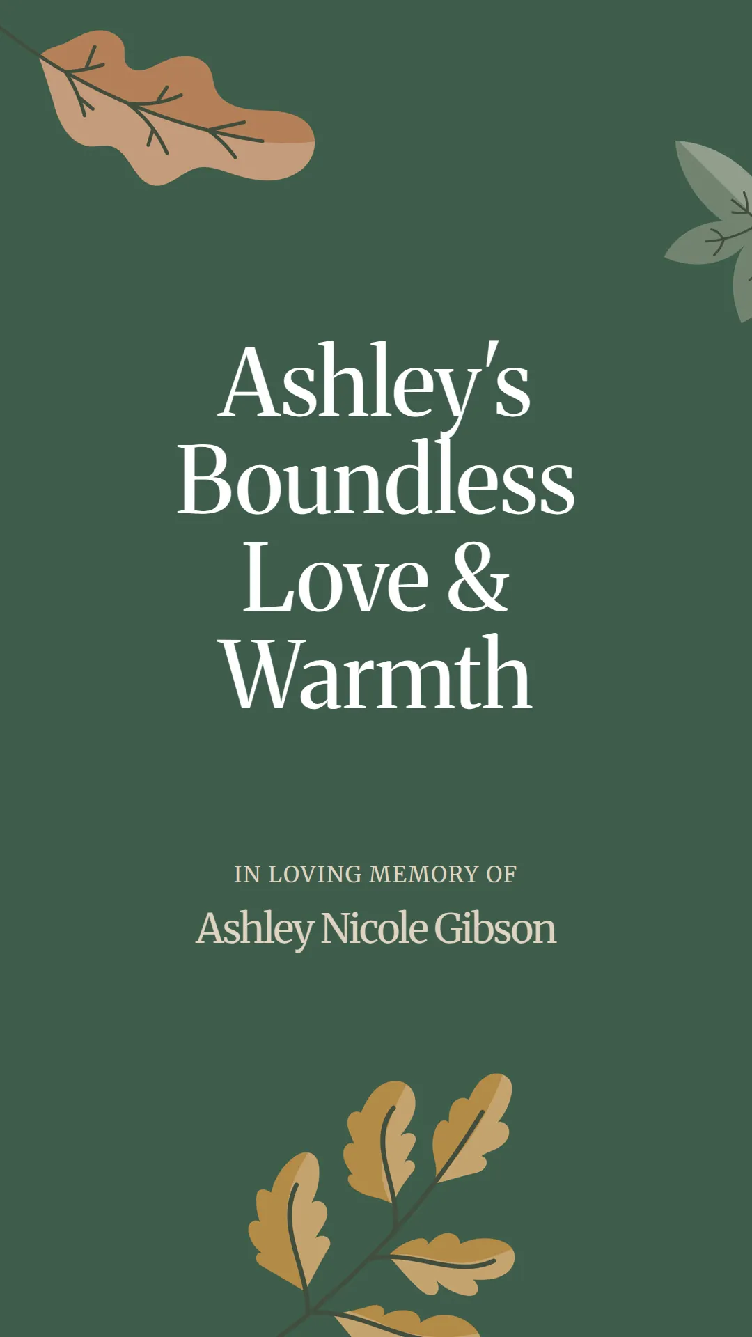 Ashley's Boundless Love and Warmth