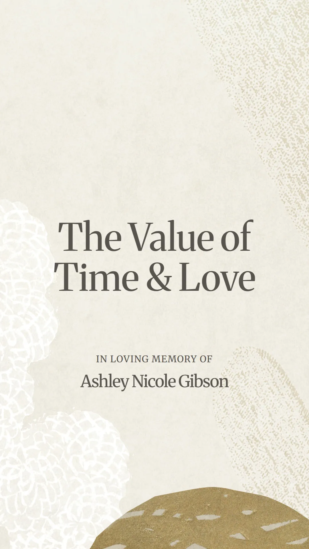 The Value of Time and Love