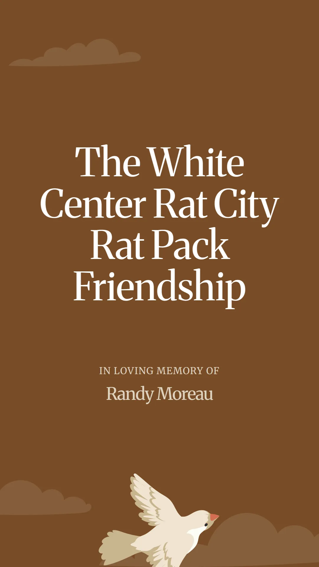 The White Center Rat City Rat Pack Friendship
