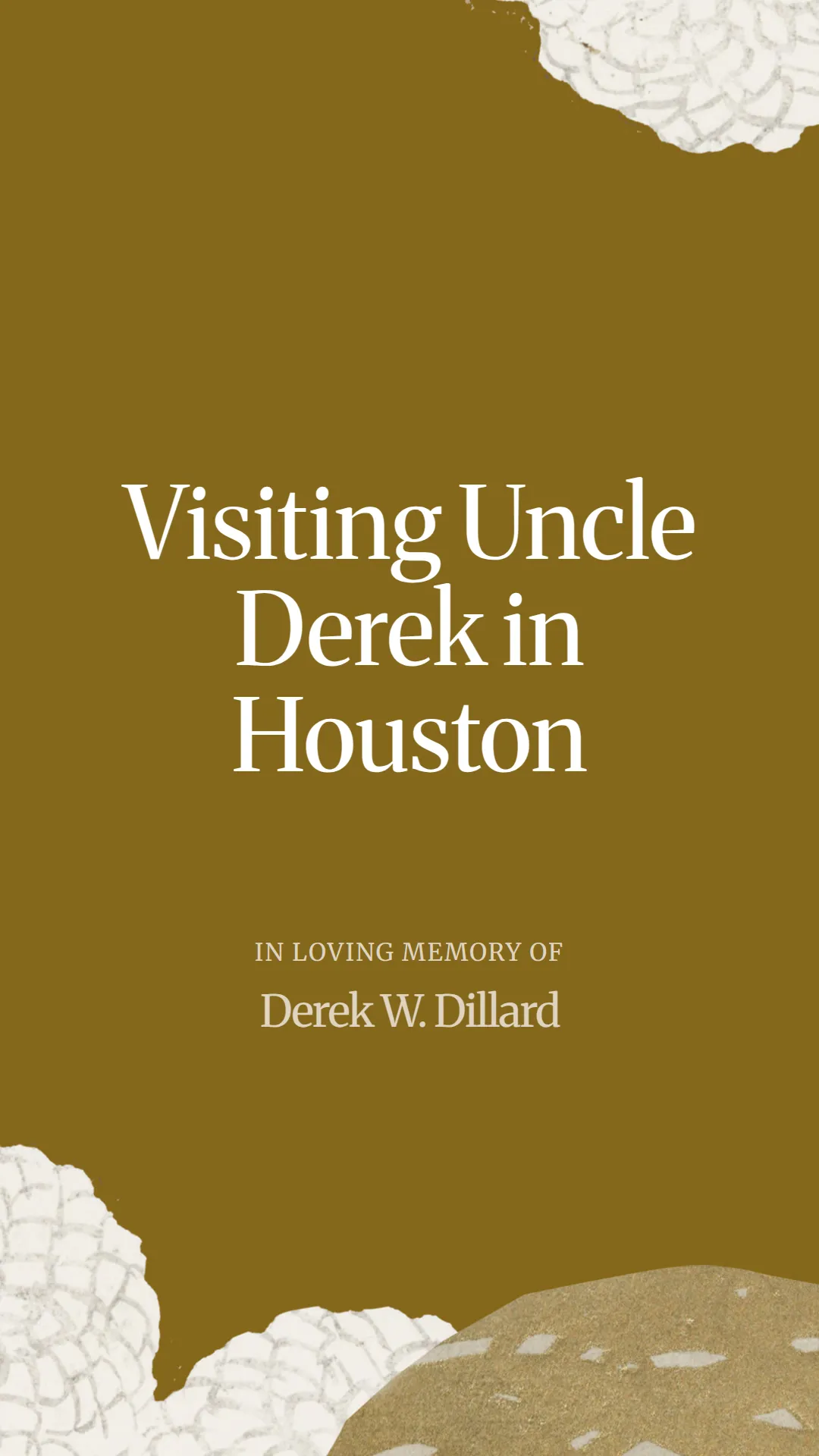 Visiting Uncle Derek in Houston