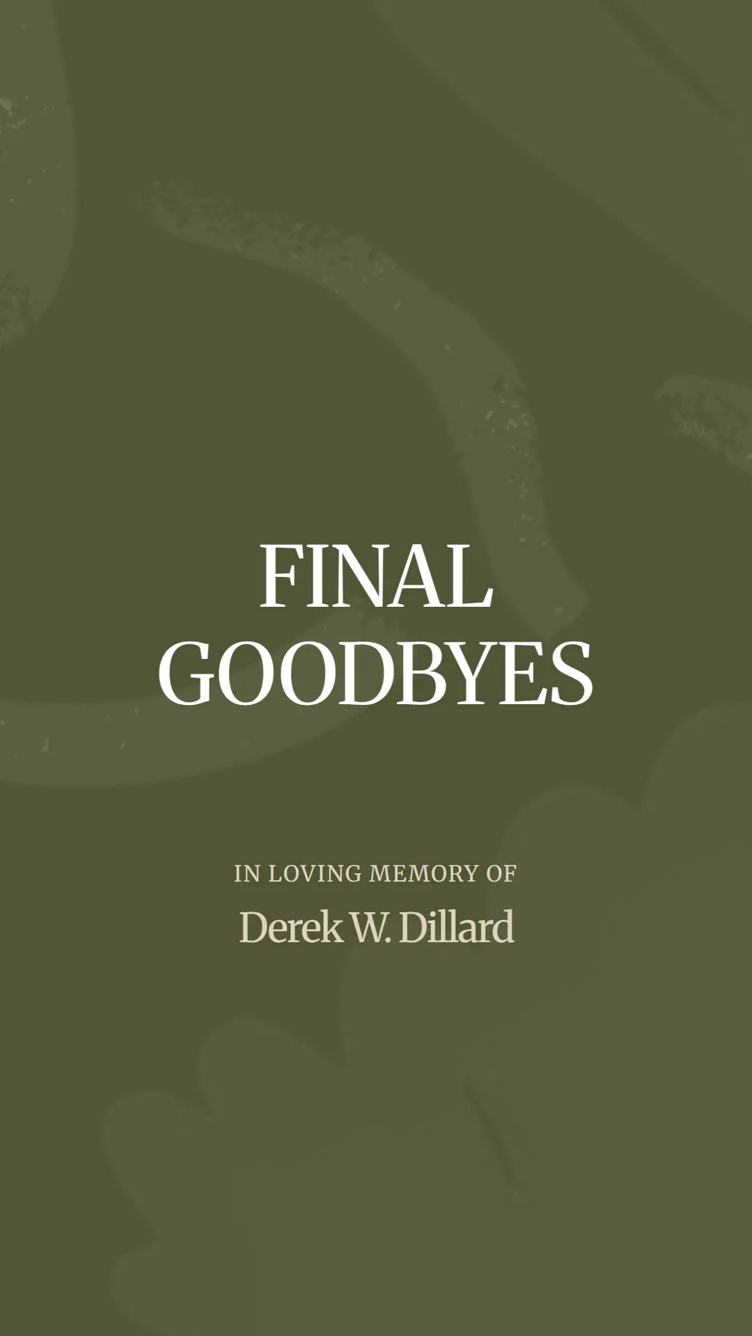 A Heartfelt Farewell to Derek W. Dillard