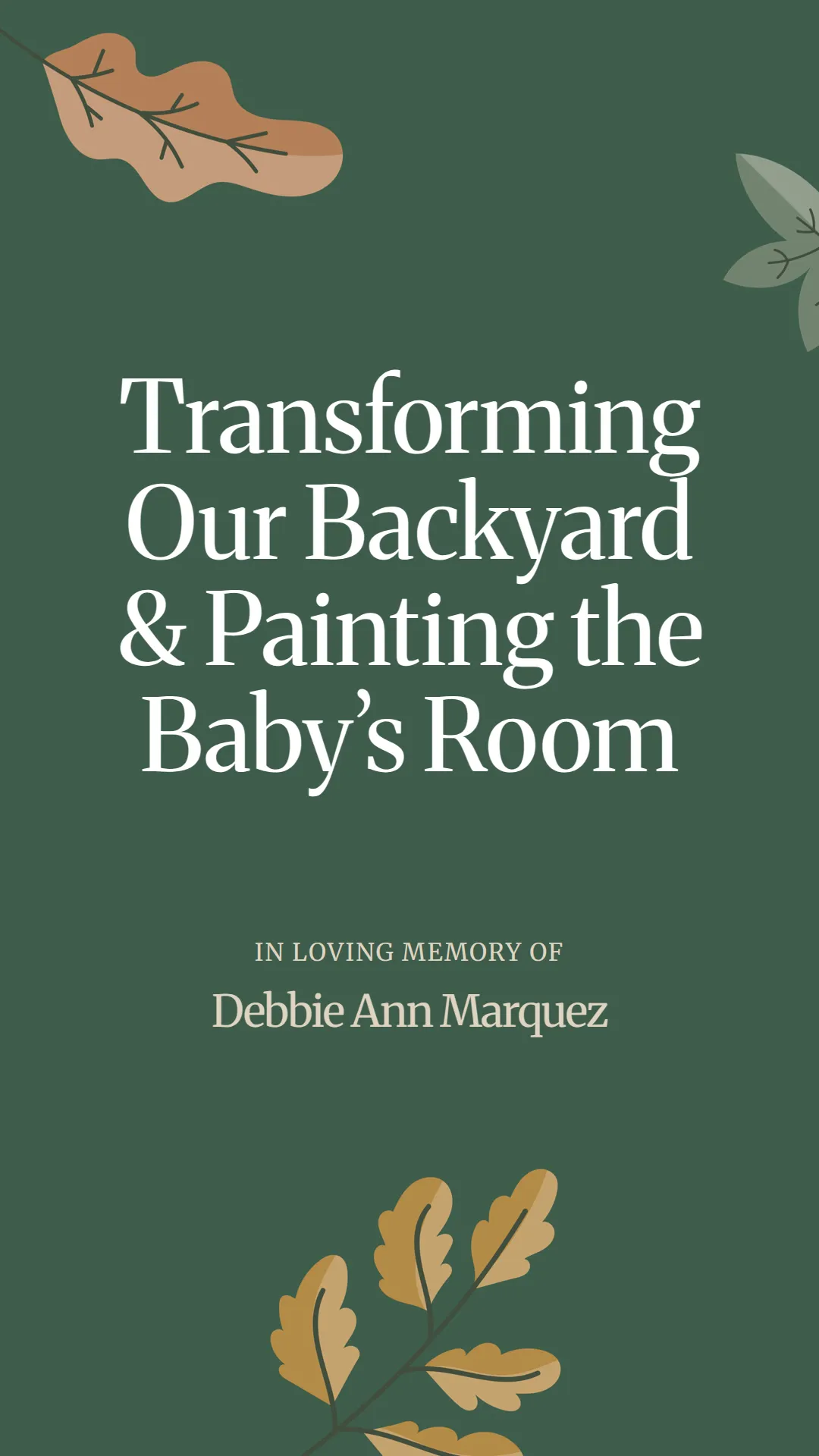 Transforming Our Backyard and Painting the Baby’s Room