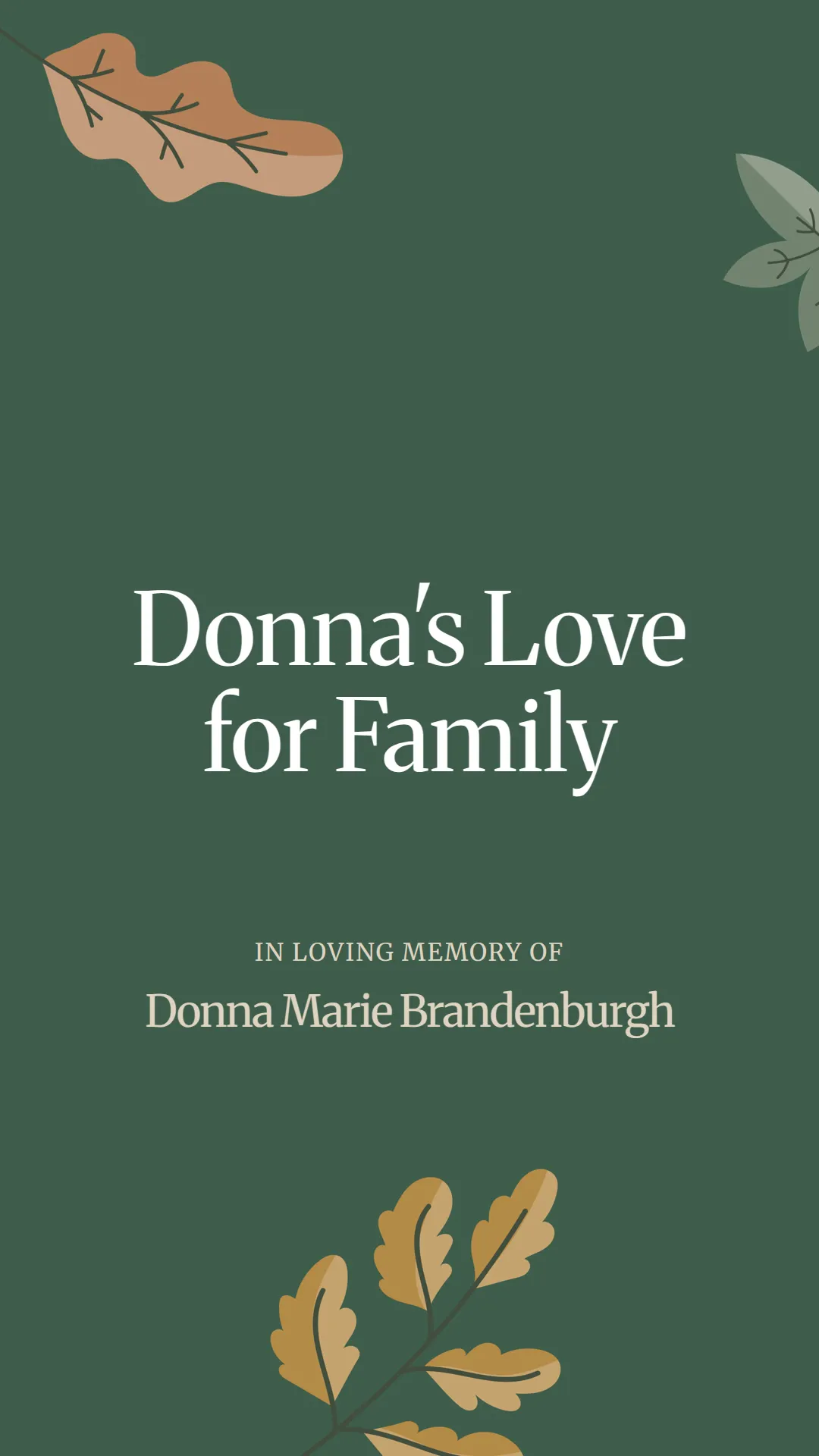 Donna's Love for Family