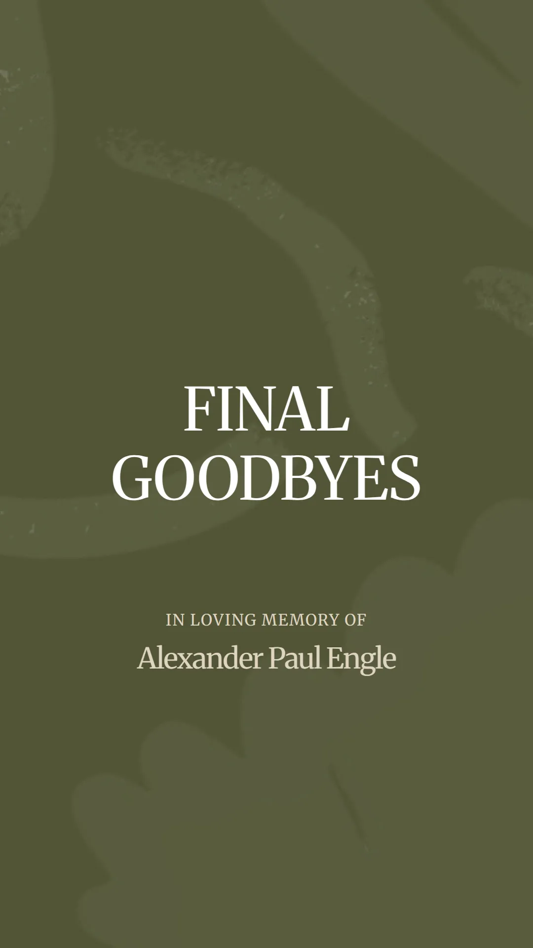 A Heartfelt Farewell to Alexander Engle