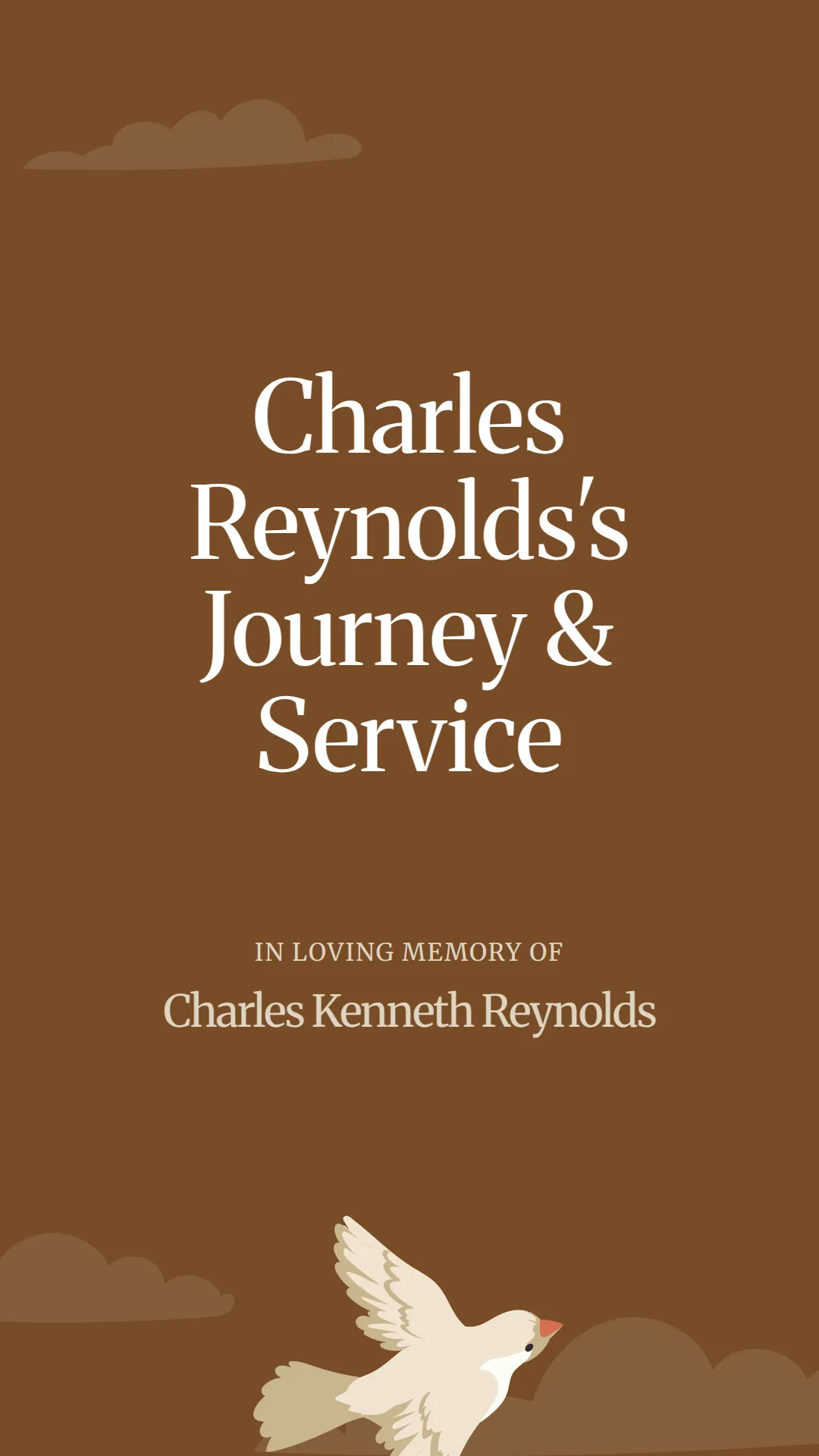 Charles Reynolds's Journey and Service