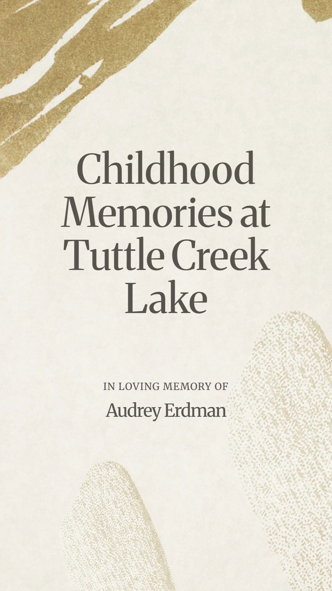 Childhood Memories at Tuttle Creek Lake