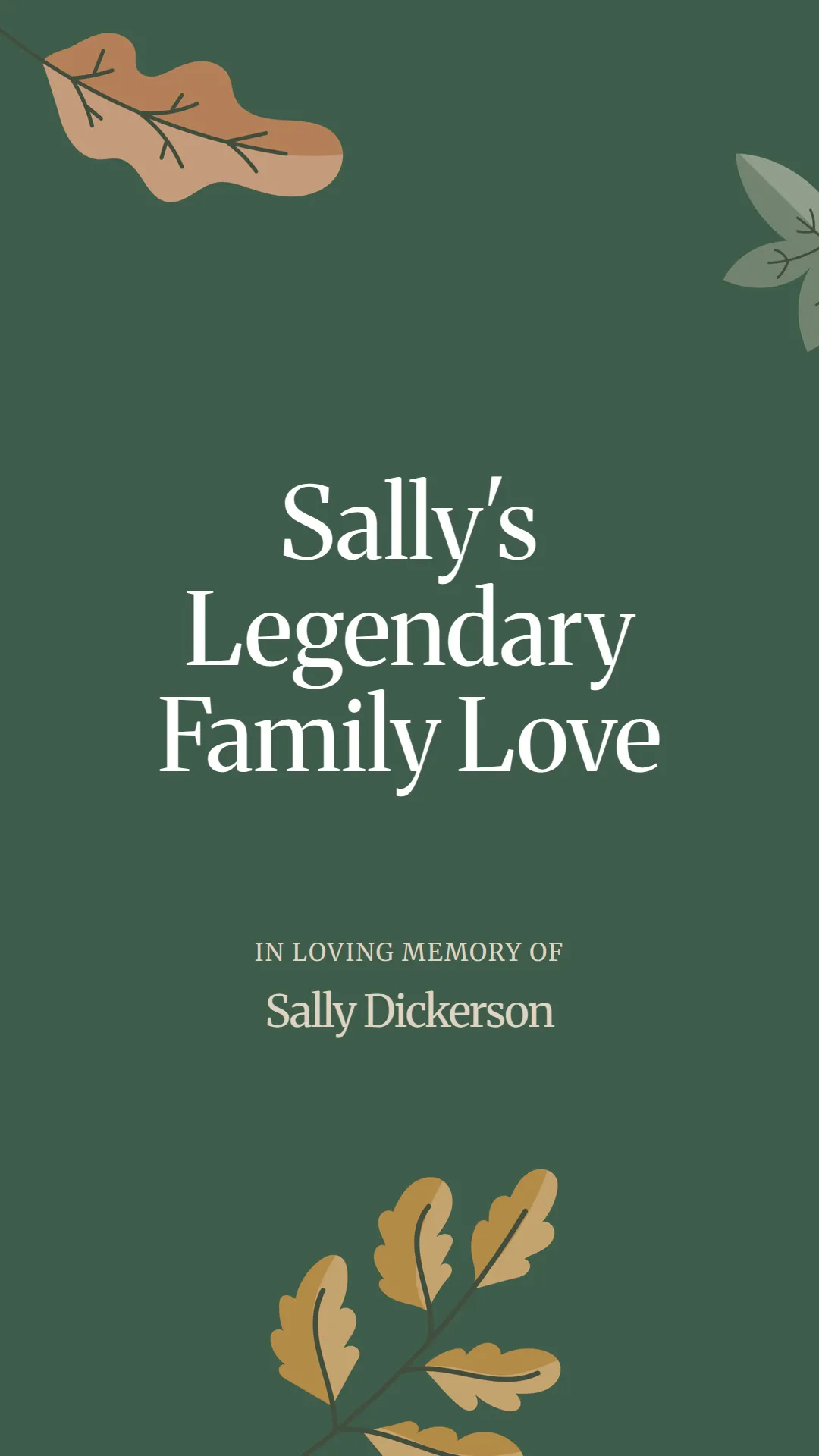 Sally's Legendary Family Love