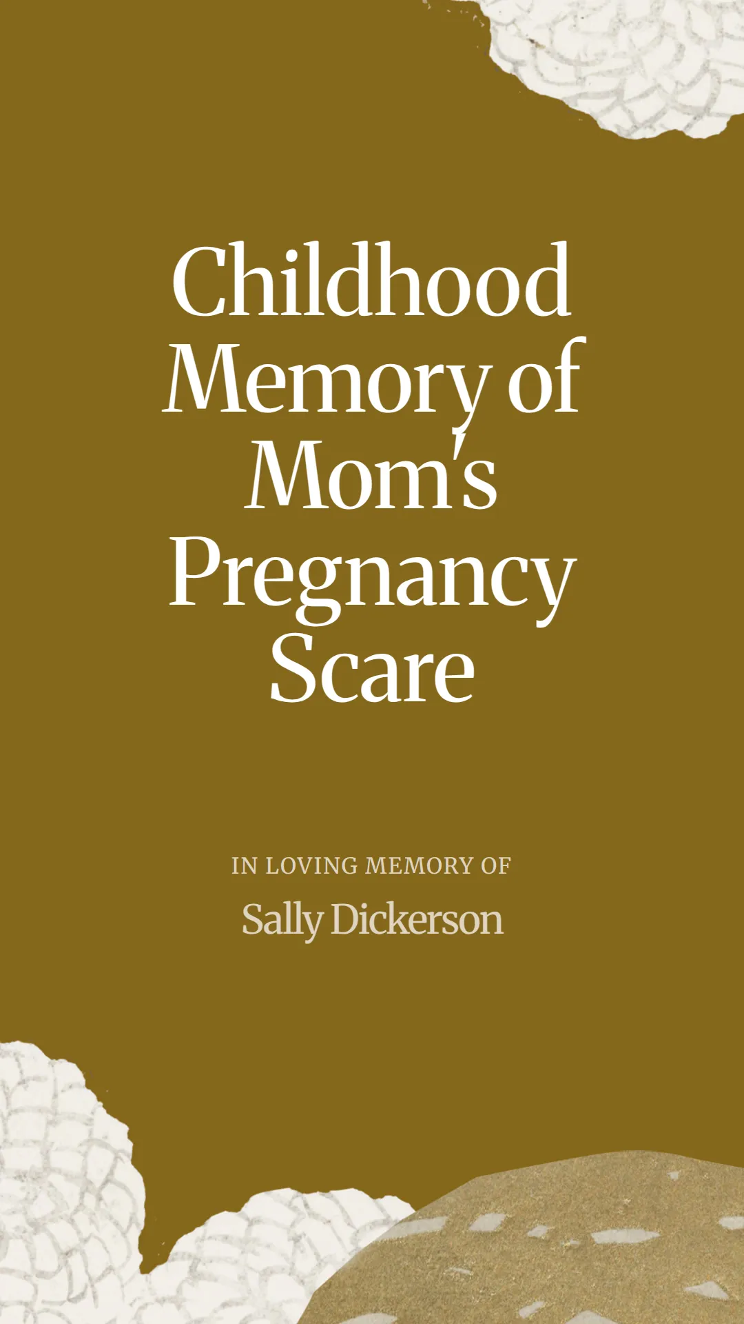 Childhood Memory of Mom's Pregnancy Scare