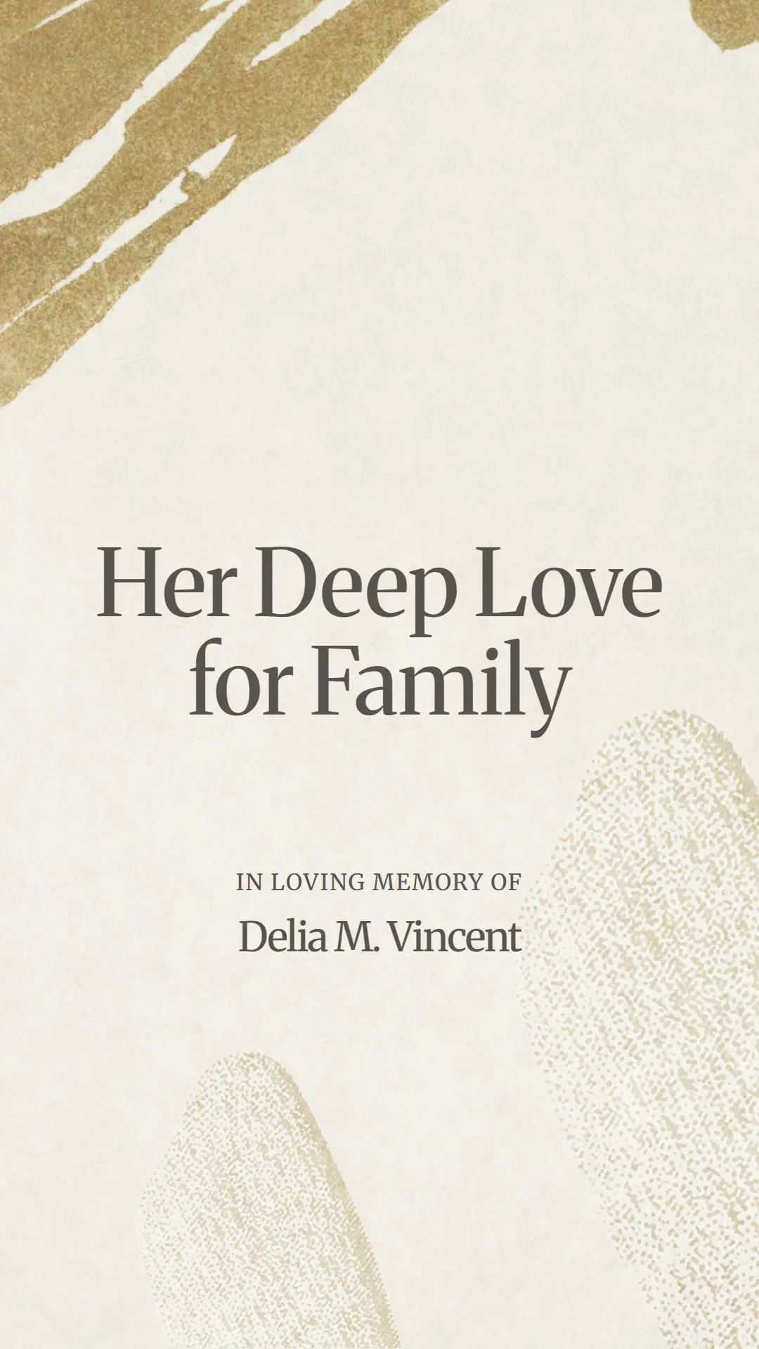 Her Deep Love for Family
