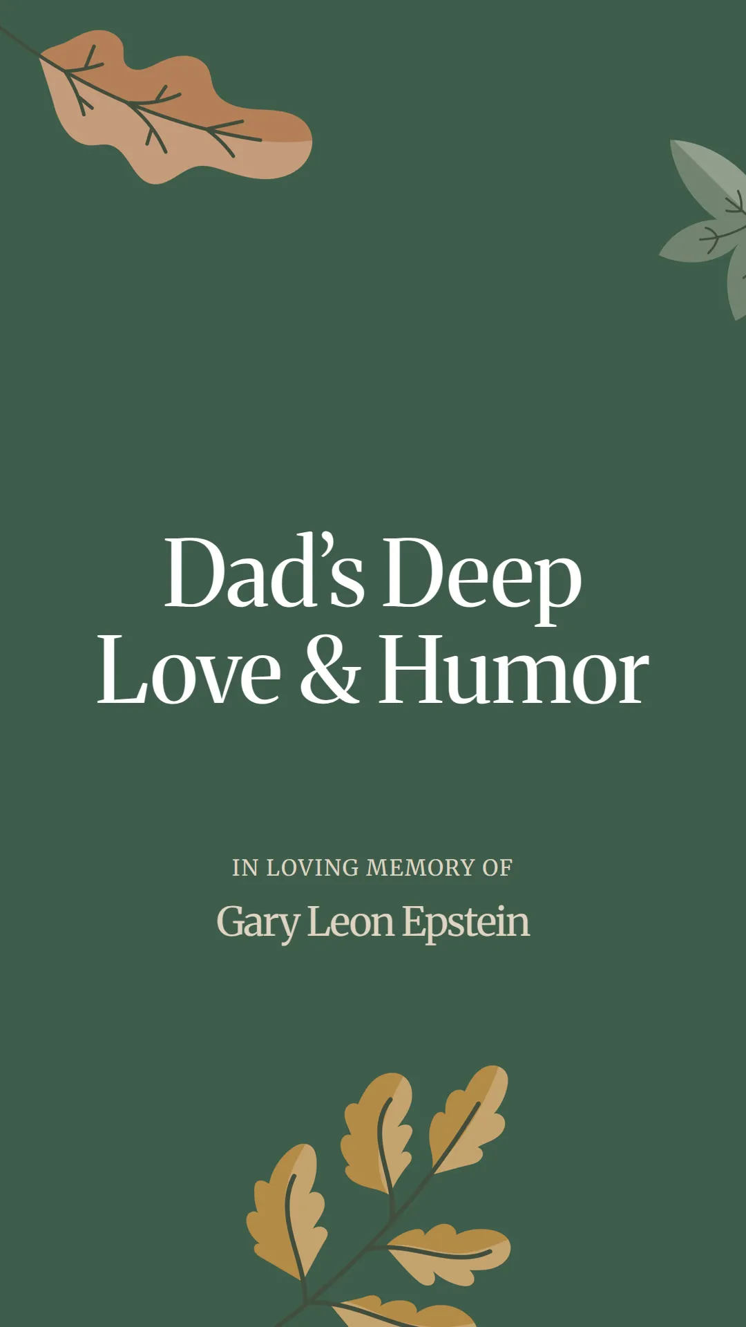 Dad’s Deep Love and Humor