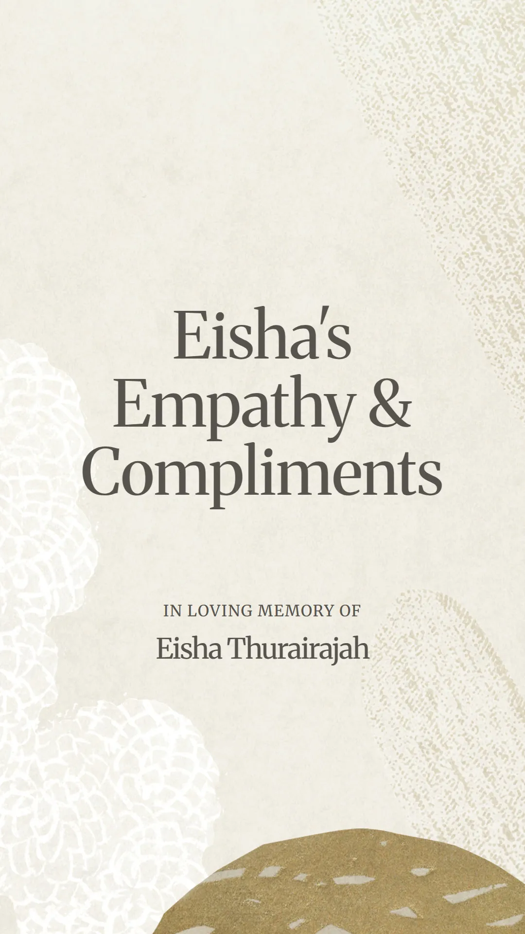 Eisha's Empathy and Compliments