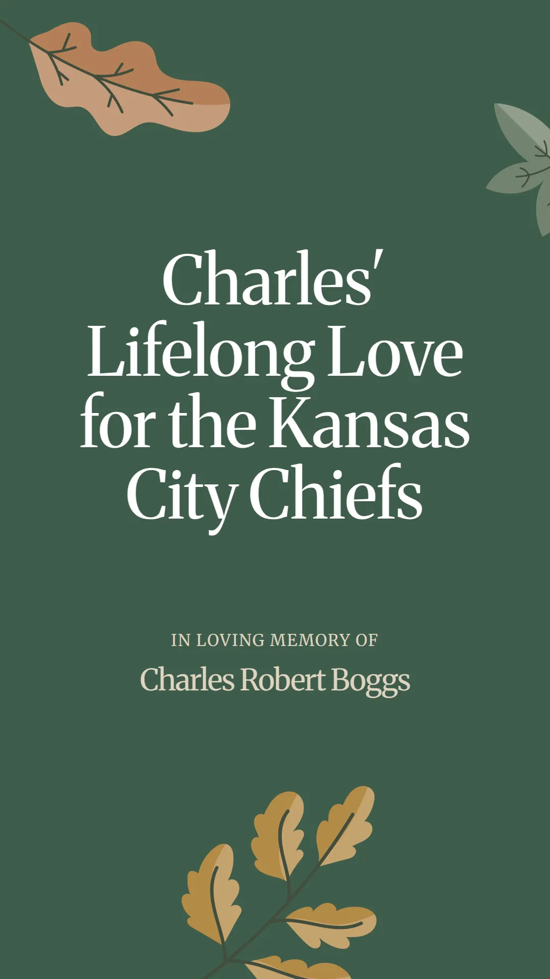Charles' Lifelong Love for the Kansas City Chiefs