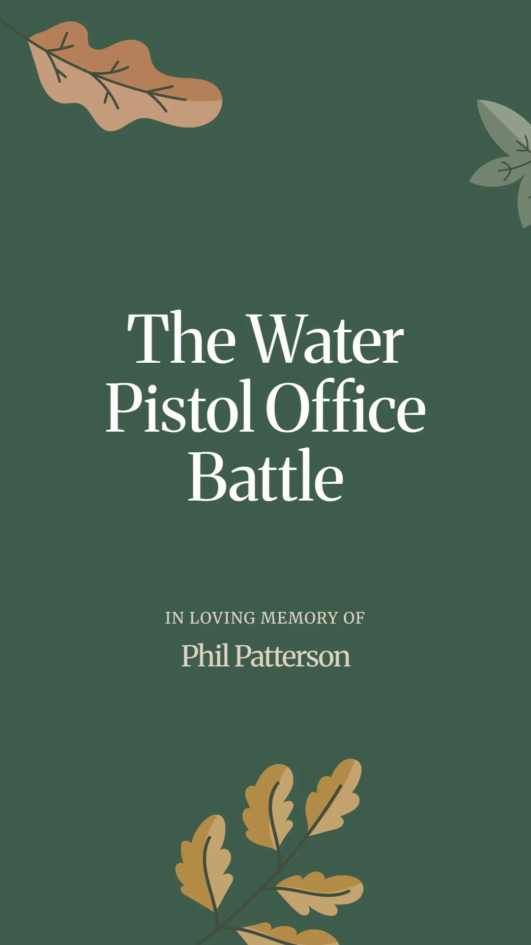 The Water Pistol Office Battle