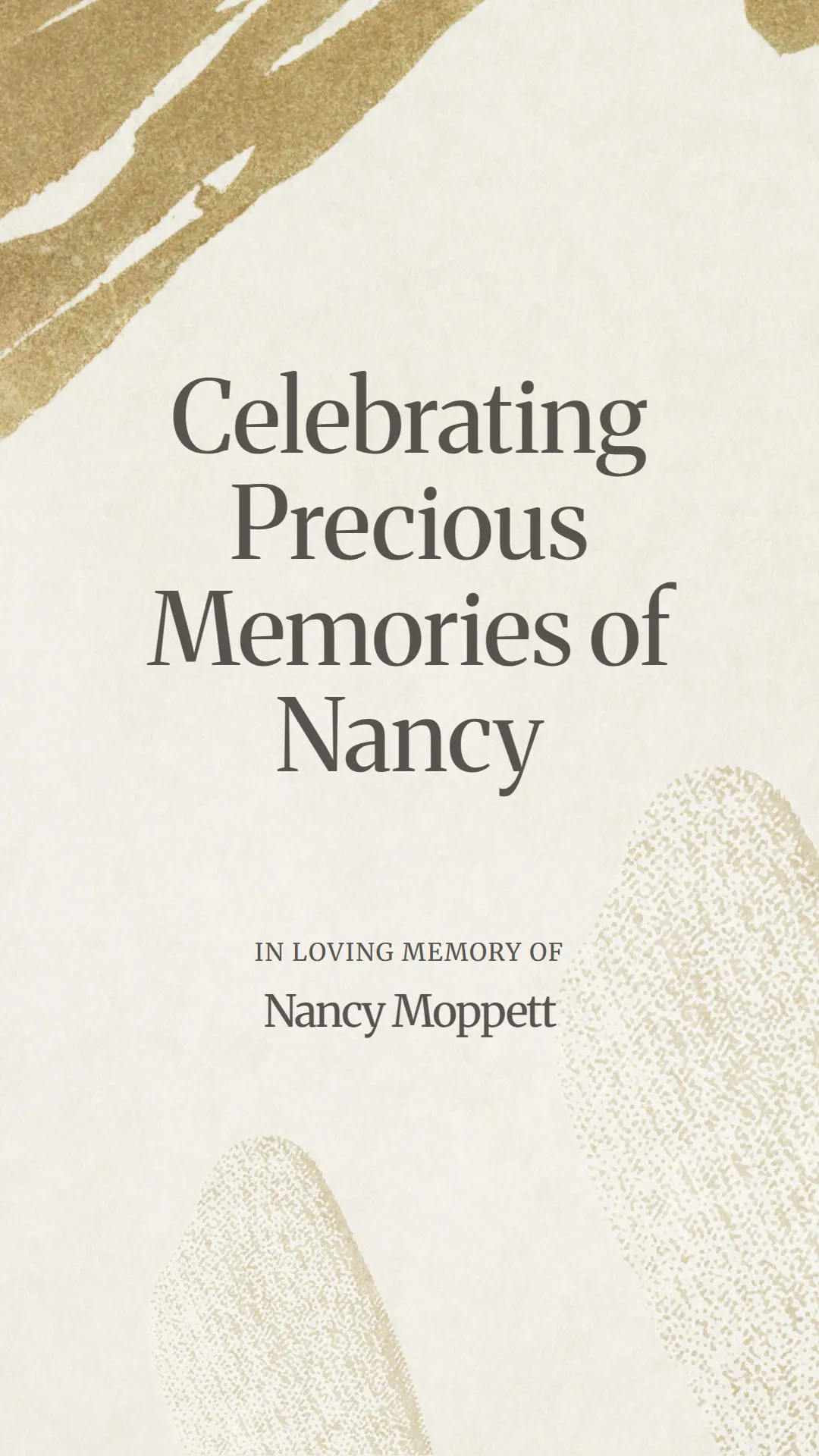 Celebrating Precious Memories of Nancy