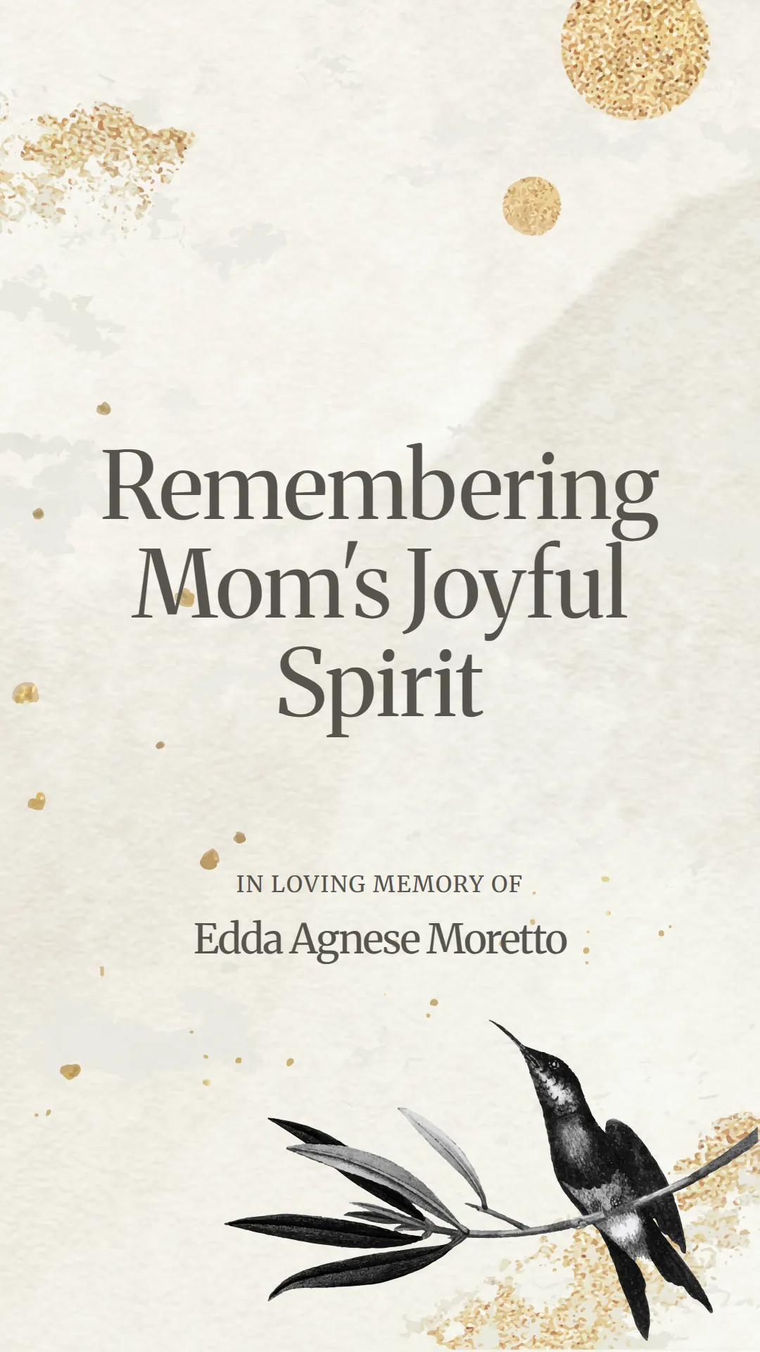 Remembering Mom's Joyful Spirit