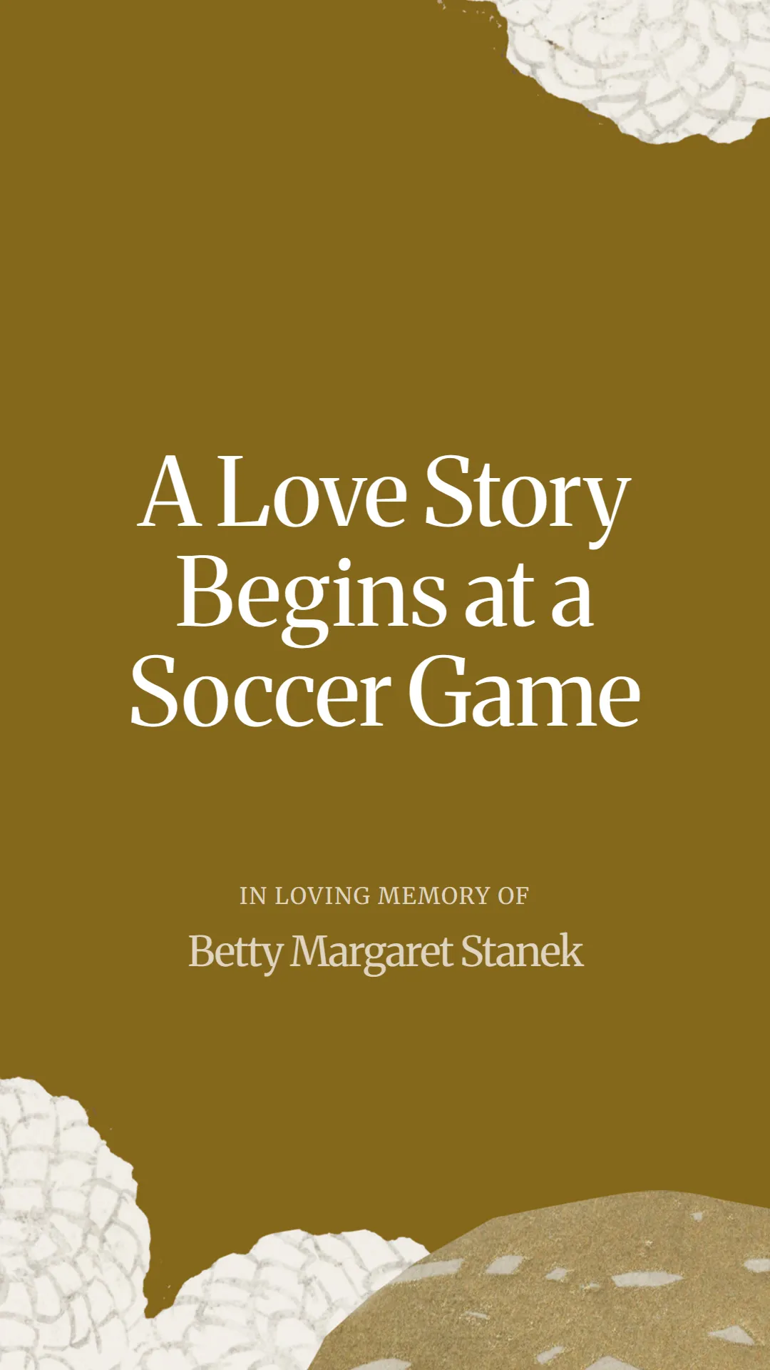 A Love Story Begins at a Soccer Game