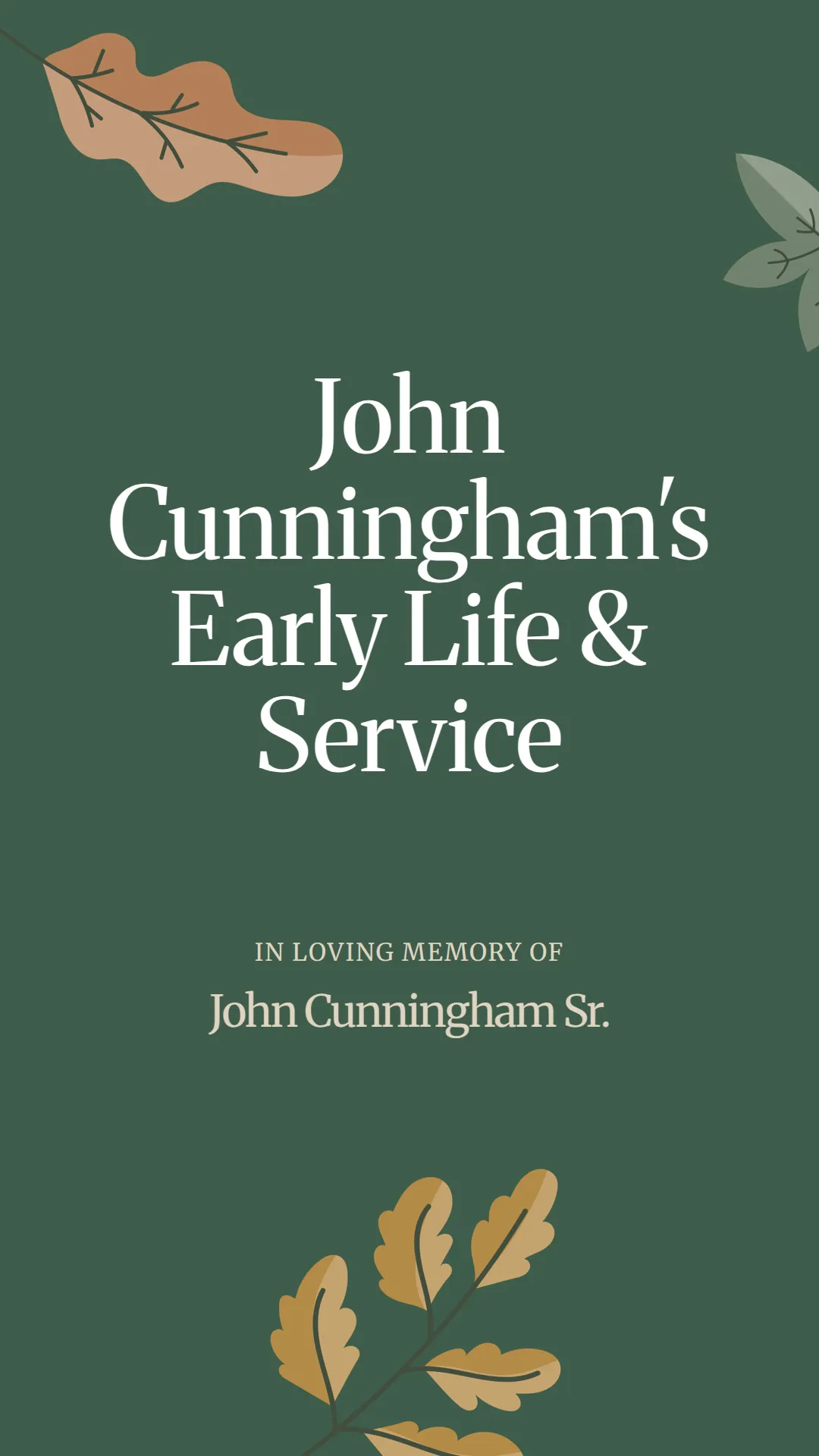 John Cunningham's Early Life and Service