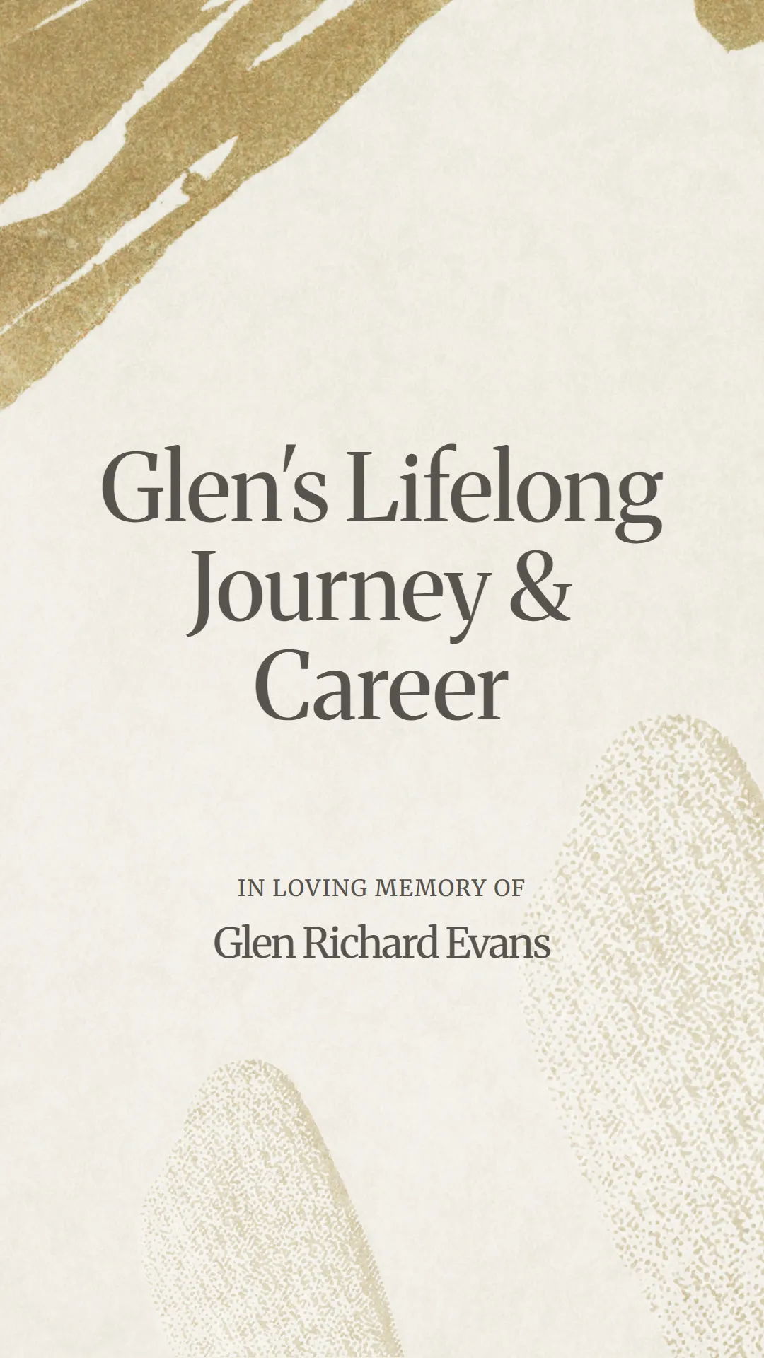 Glen's Lifelong Journey and Career