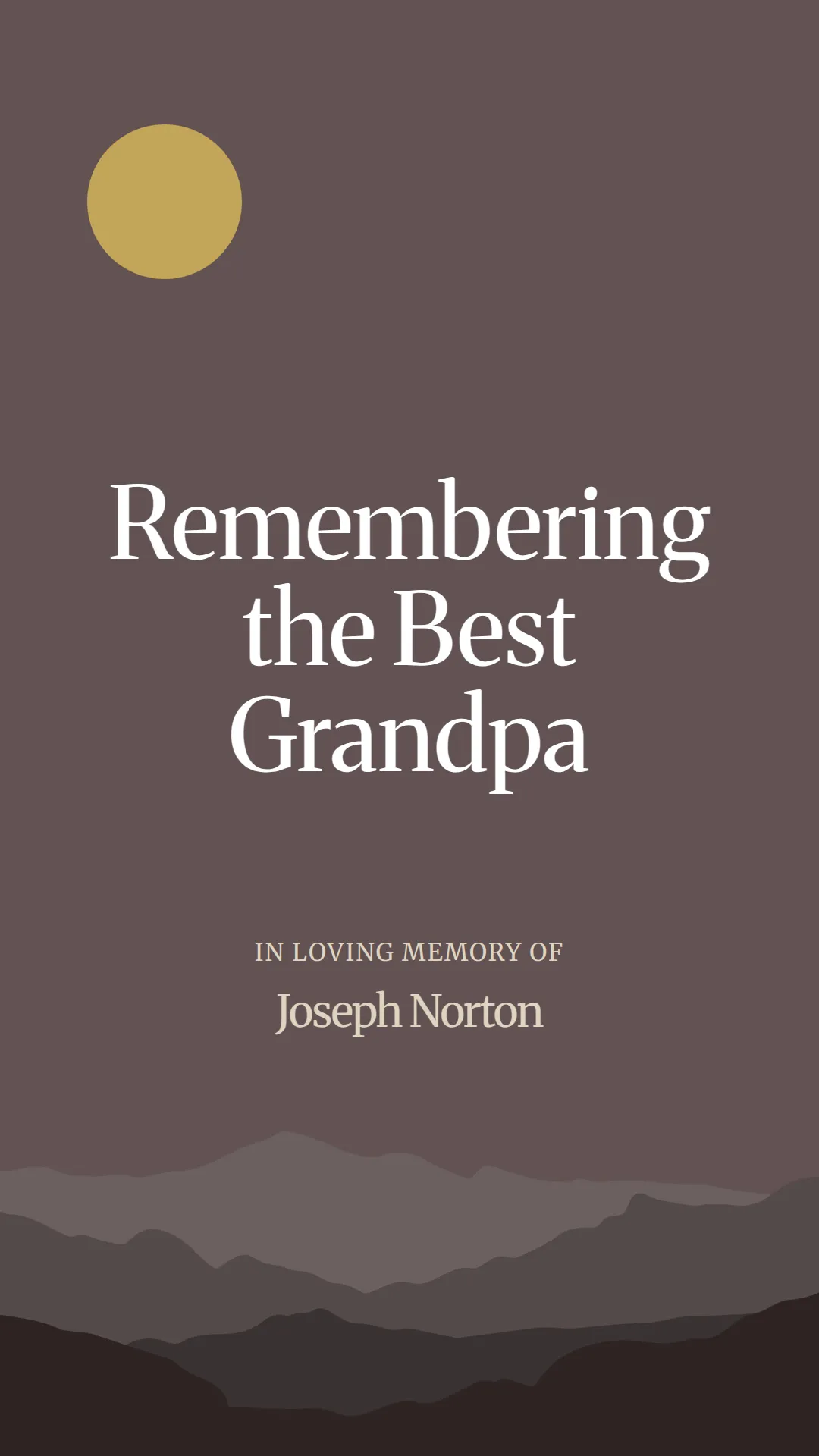 Remembering the Best Grandpa