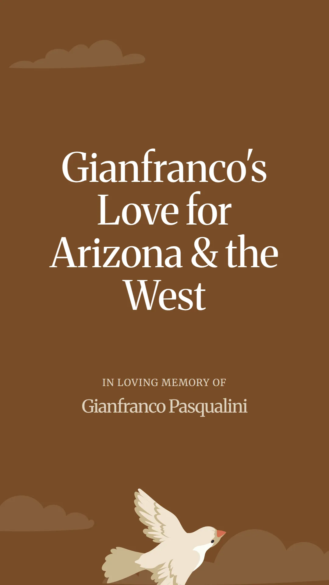 John's Love for Arizona and the West
