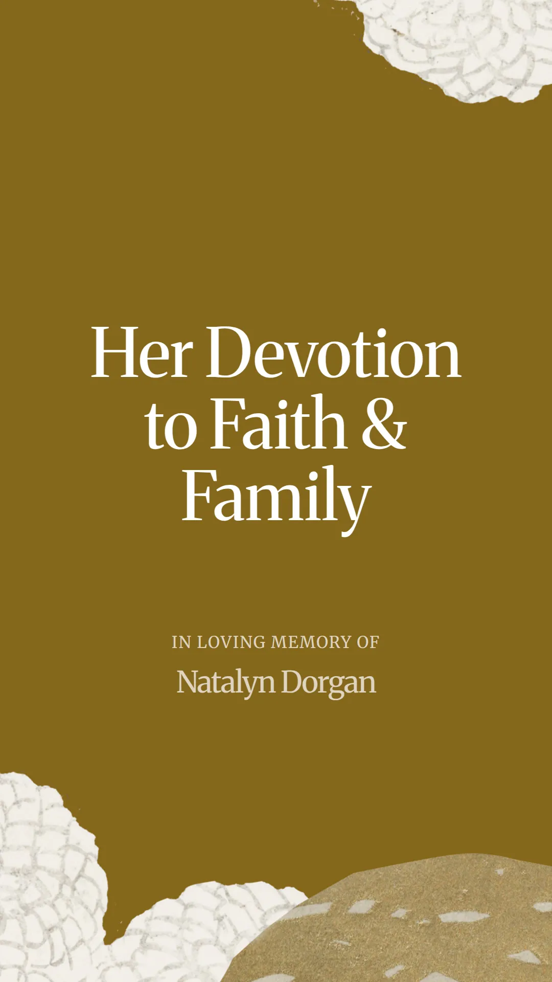 Her Devotion to Faith and Family