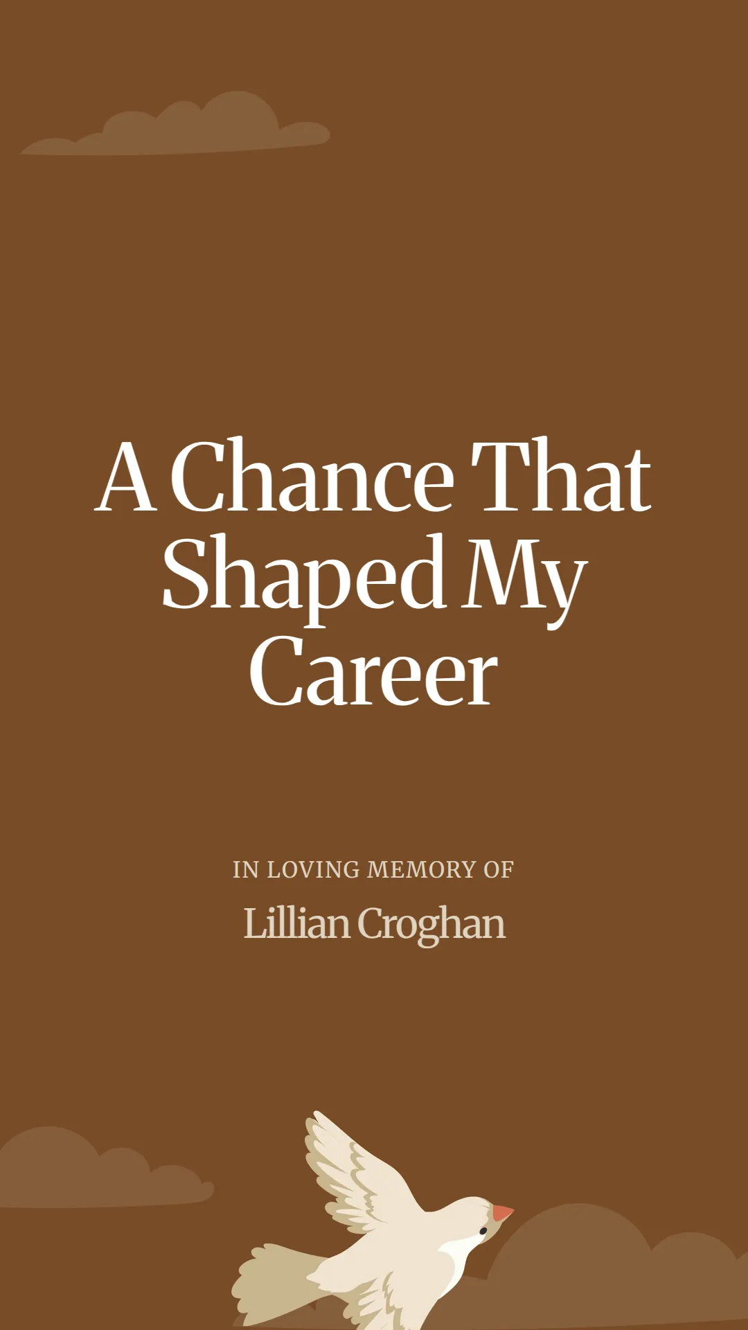 A Chance That Shaped My Career