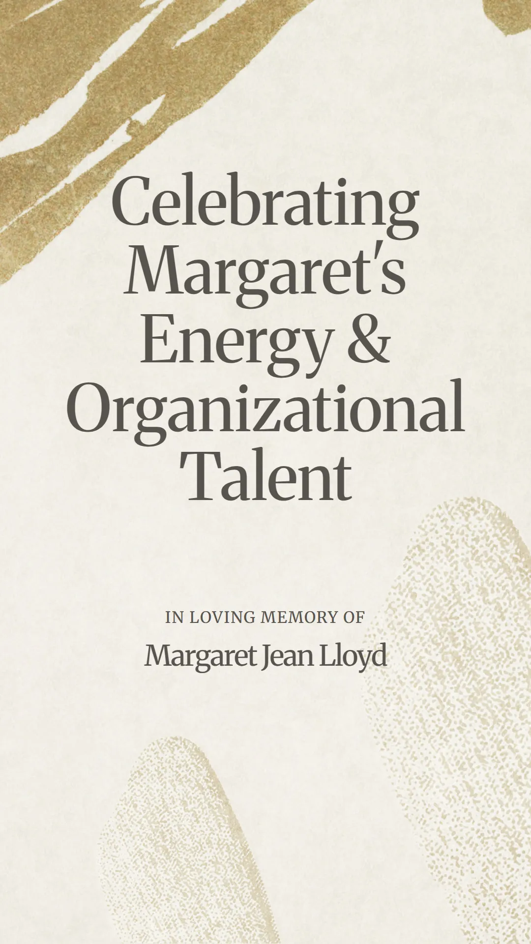Celebrating Margaret's Energy and Organizational Talent