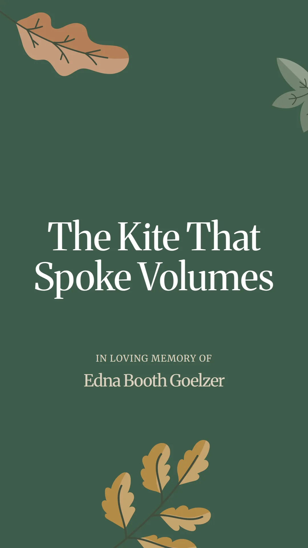 The Kite That Spoke Volumes