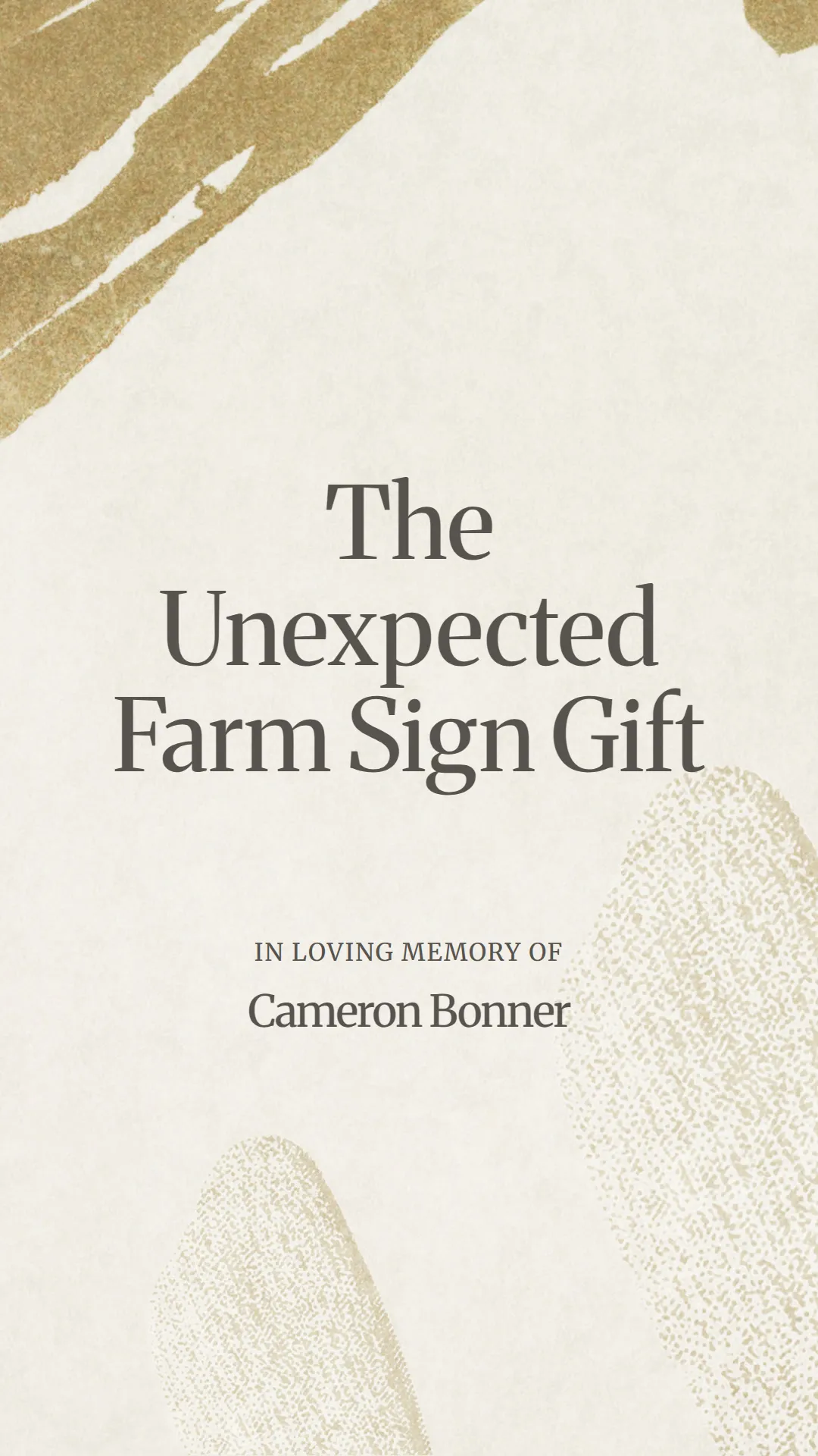 The Unexpected Farm Sign Gift