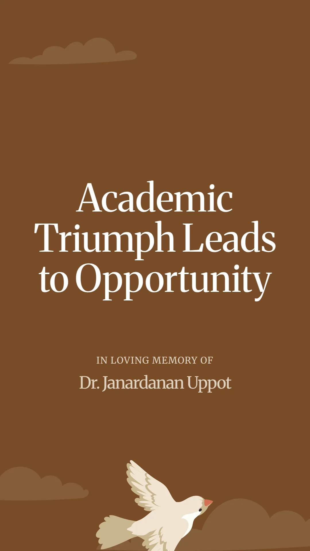 Academic Triumph Leads to Opportunity