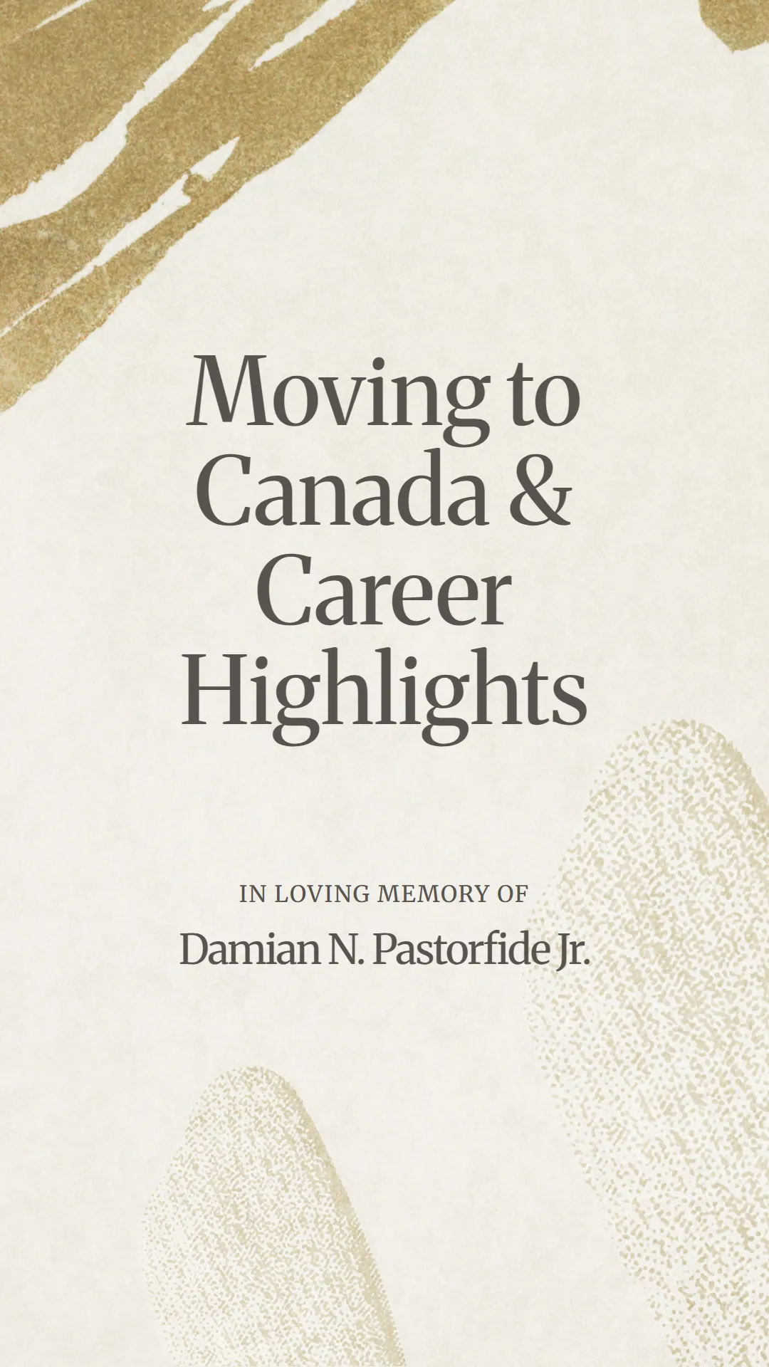Moving to Canada and Career Highlights